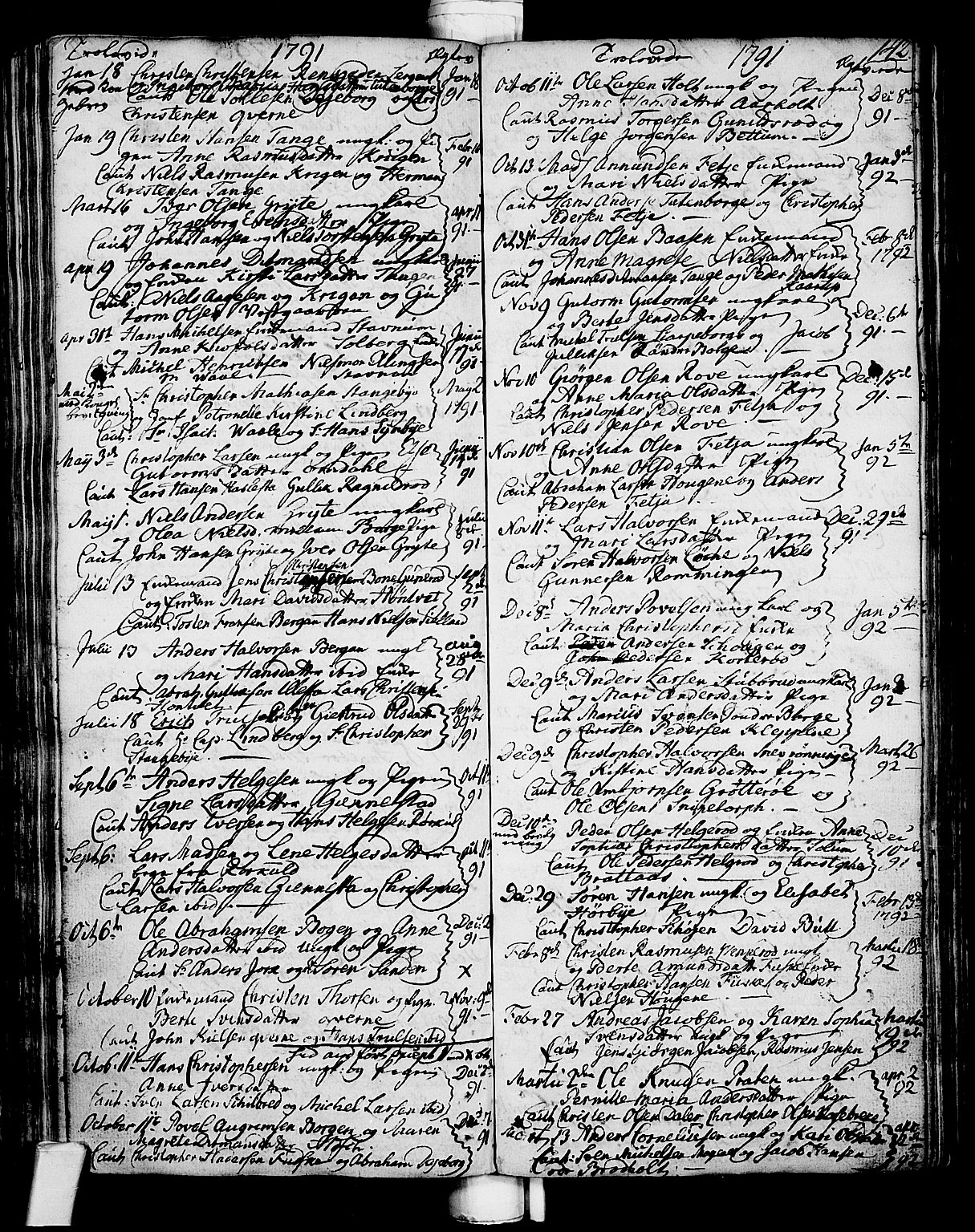 Stokke kirkebøker, AV/SAKO-A-320/F/Fa/L0003: Parish register (official) no. I 3, 1771-1803, p. 142