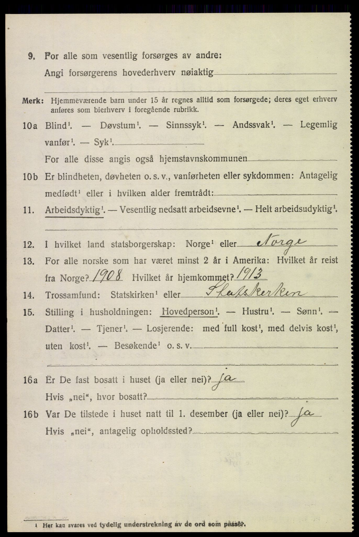 SAH, 1920 census for Fåberg, 1920, p. 11655