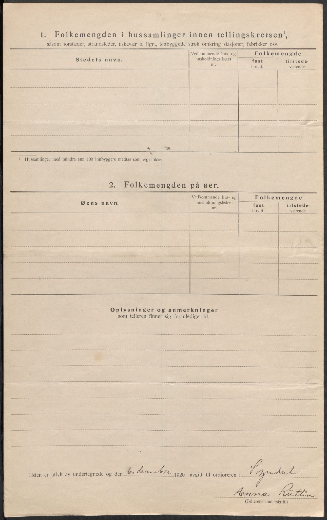 SAB, 1920 census for Sogndal, 1920, p. 64