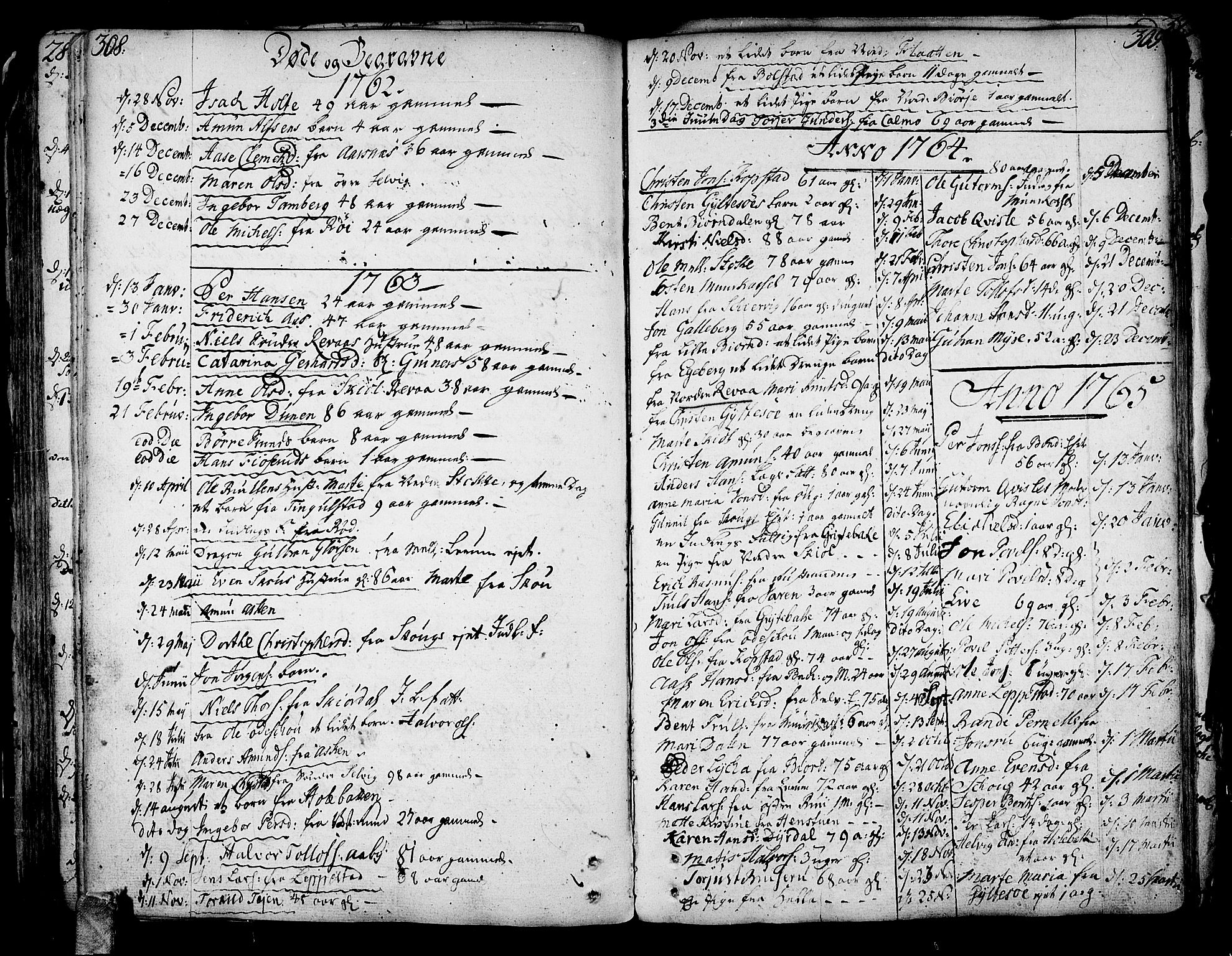 Sande Kirkebøker, AV/SAKO-A-53/F/Fa/L0001: Parish register (official) no. 1, 1753-1803, p. 308-309