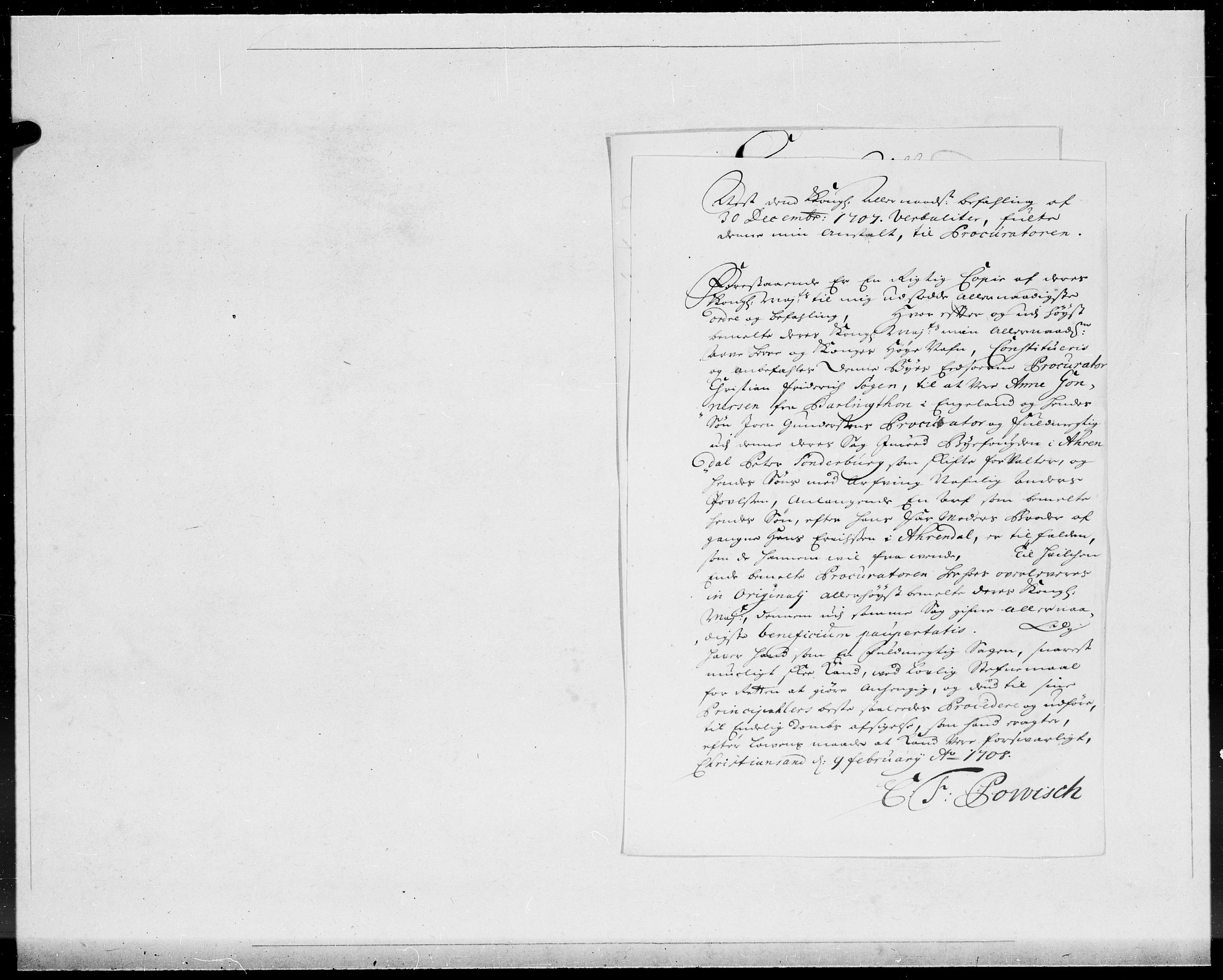 Danske Kanselli 1572-1799, AV/RA-EA-3023/F/Fc/Fcc/Fcca/L0066: Norske innlegg 1572-1799, 1708, p. 89