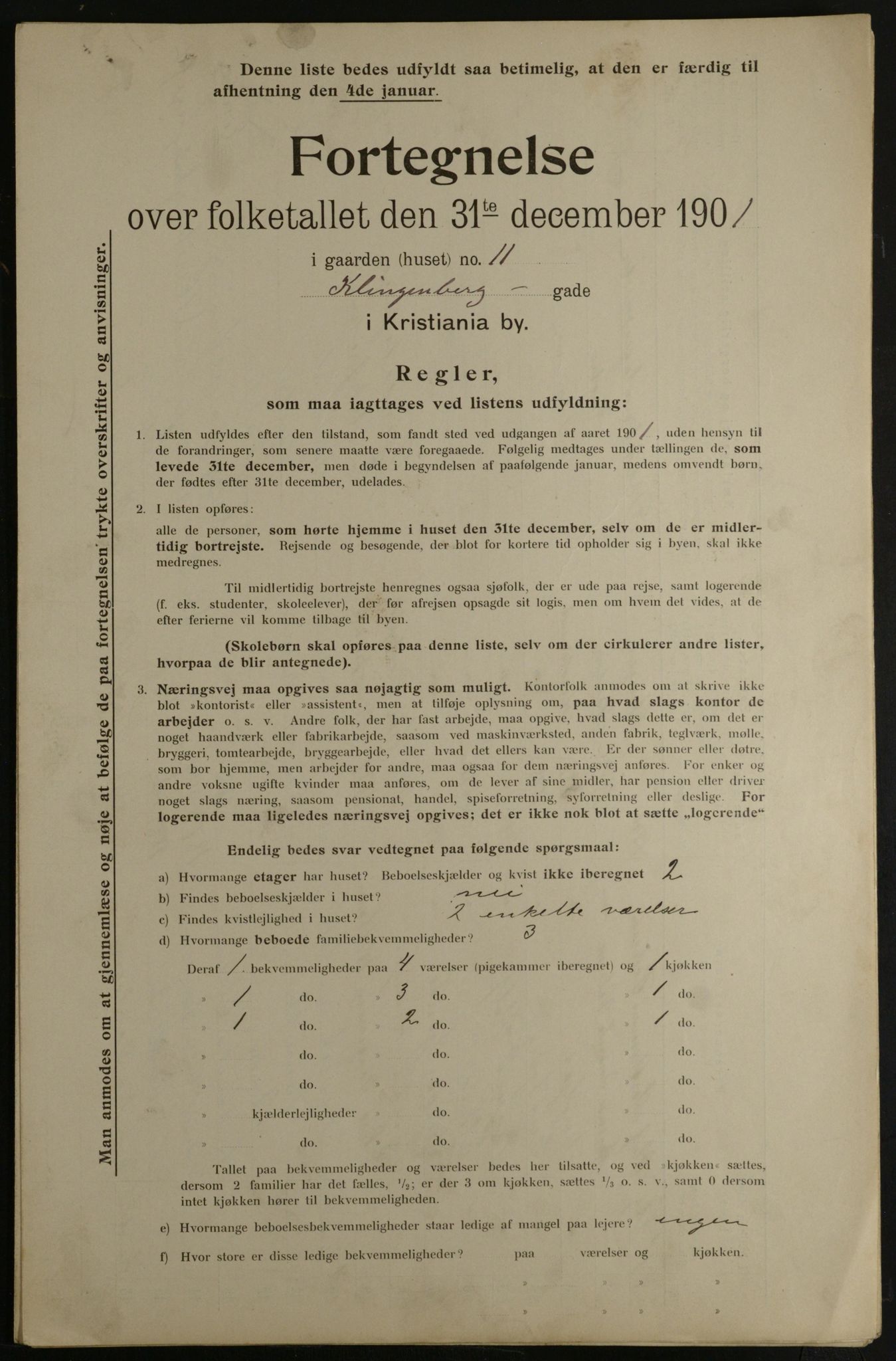 OBA, Municipal Census 1901 for Kristiania, 1901, p. 8062