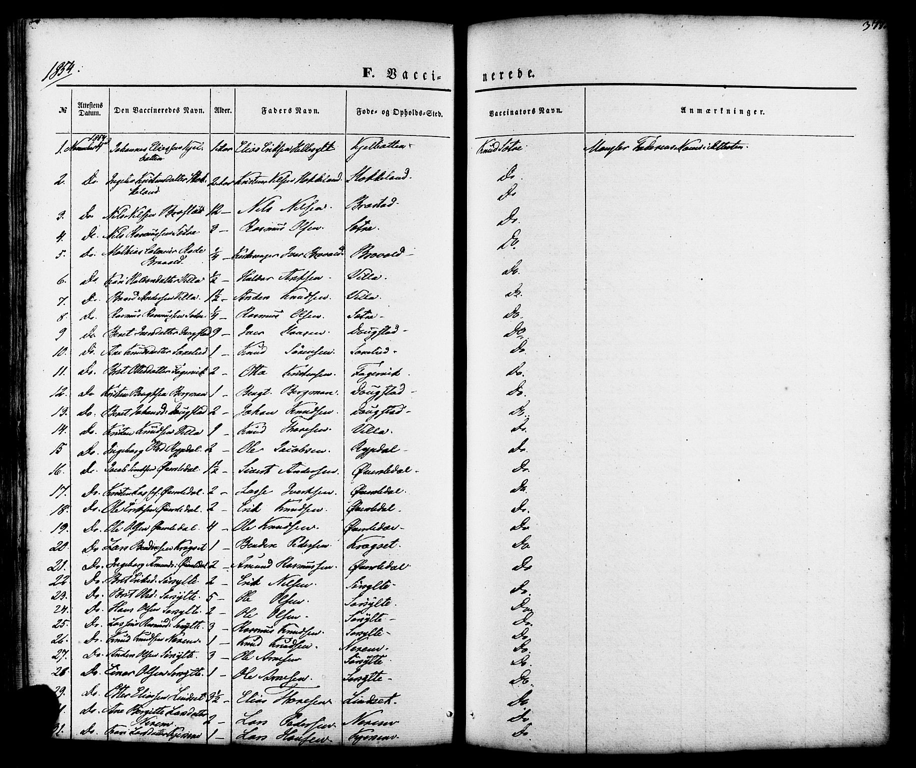 Ministerialprotokoller, klokkerbøker og fødselsregistre - Møre og Romsdal, SAT/A-1454/539/L0529: Parish register (official) no. 539A02, 1848-1872, p. 377