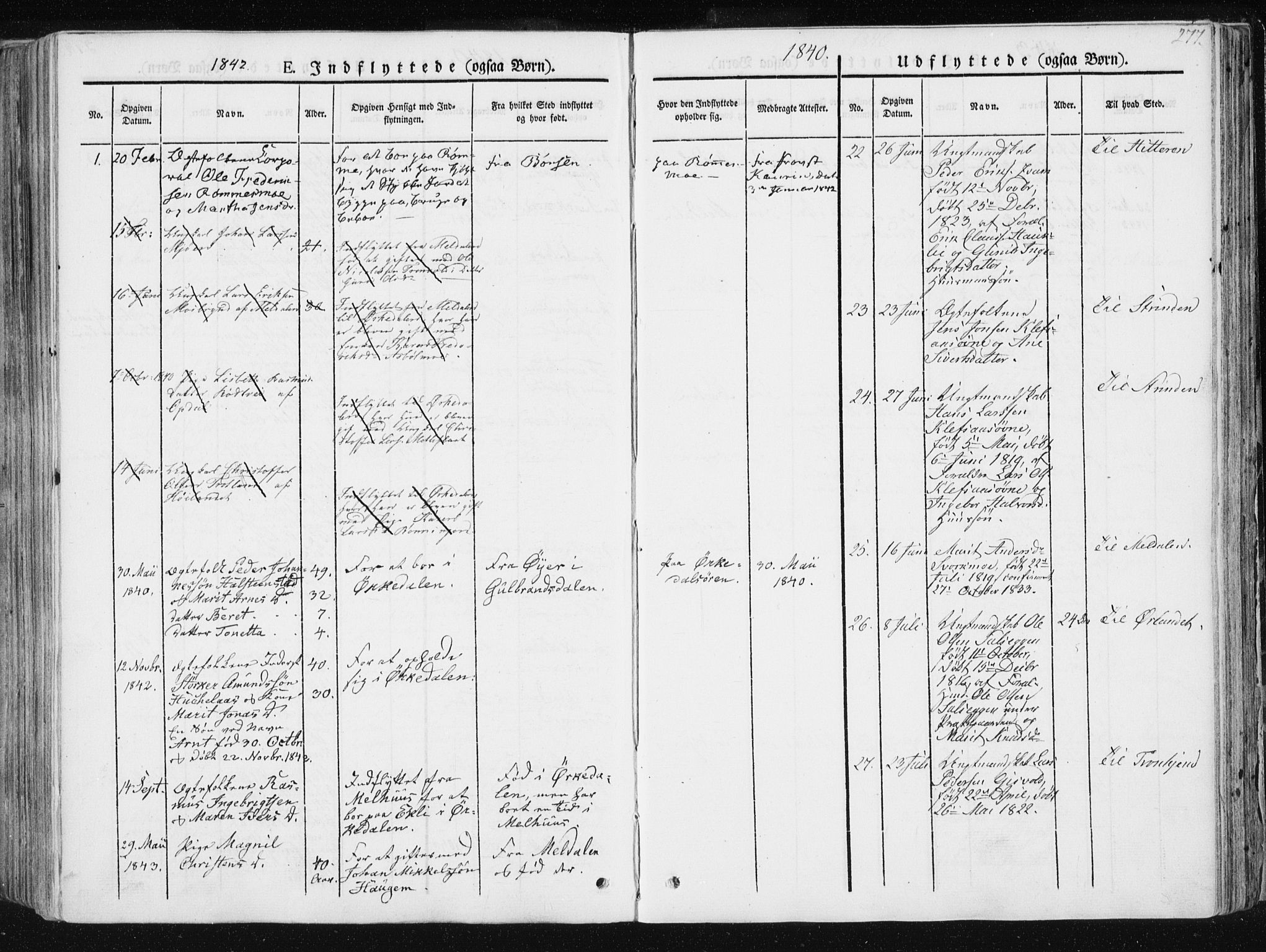 Ministerialprotokoller, klokkerbøker og fødselsregistre - Sør-Trøndelag, AV/SAT-A-1456/668/L0805: Parish register (official) no. 668A05, 1840-1853, p. 277