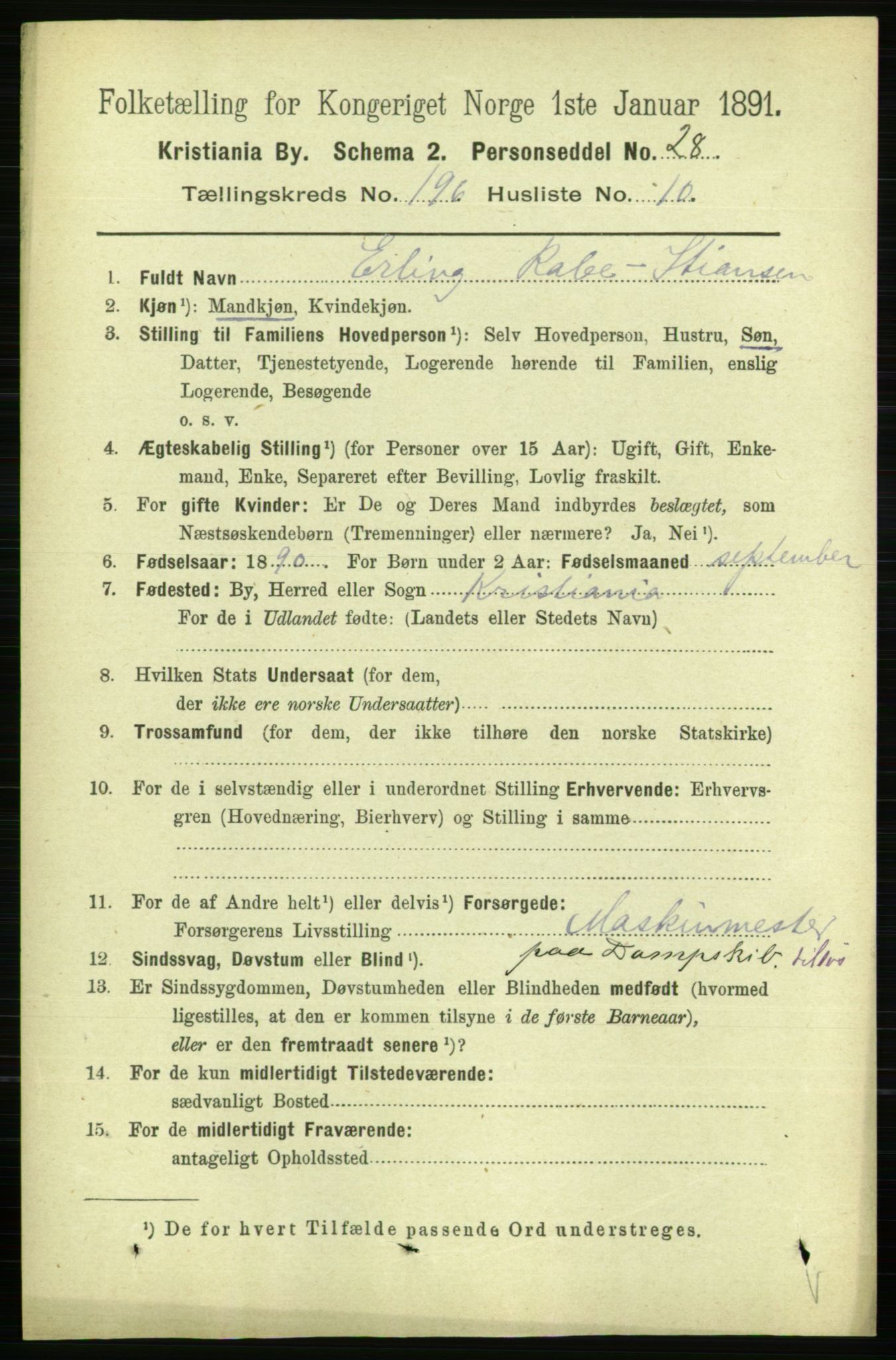 RA, 1891 census for 0301 Kristiania, 1891, p. 118725