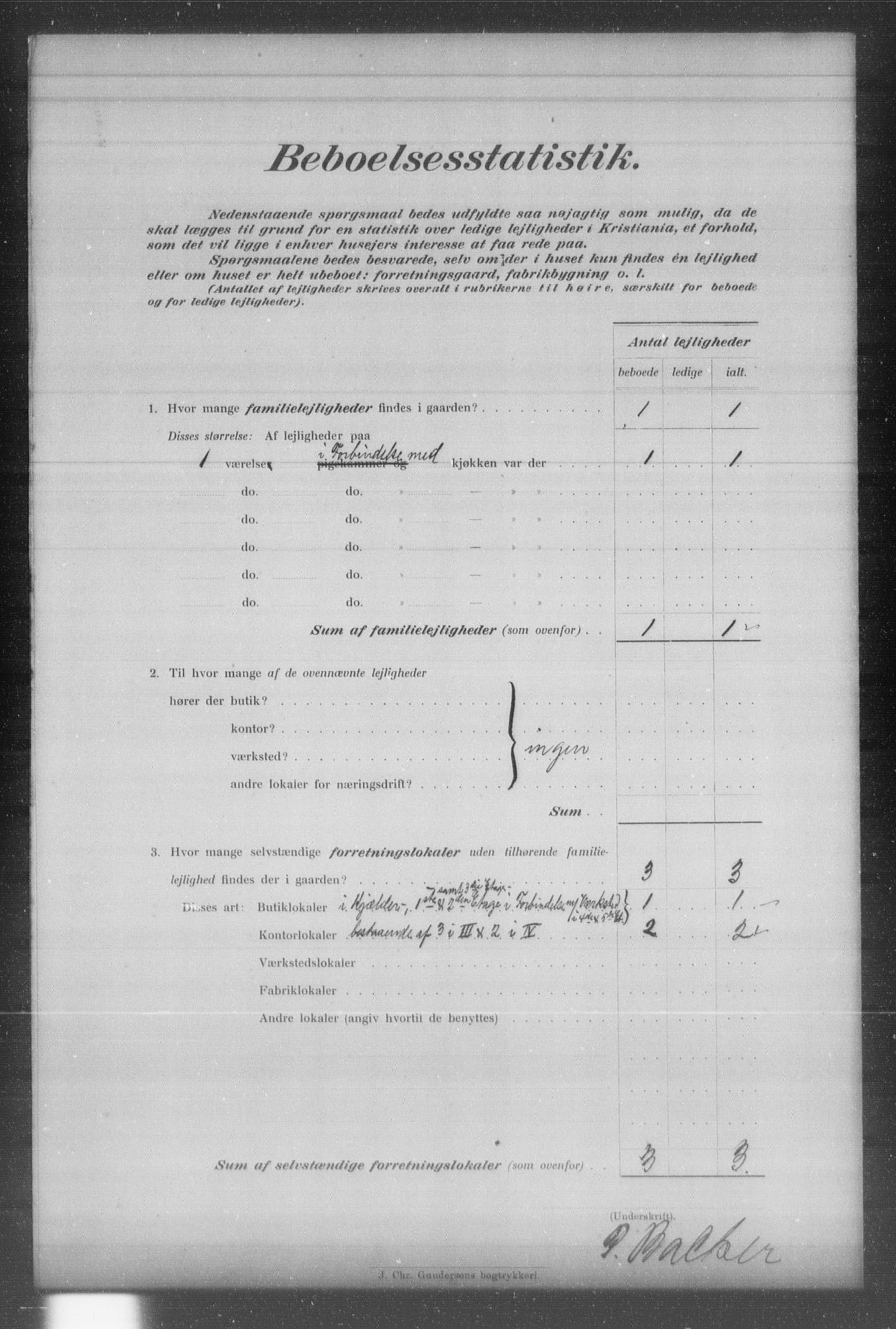 OBA, Municipal Census 1903 for Kristiania, 1903, p. 10306