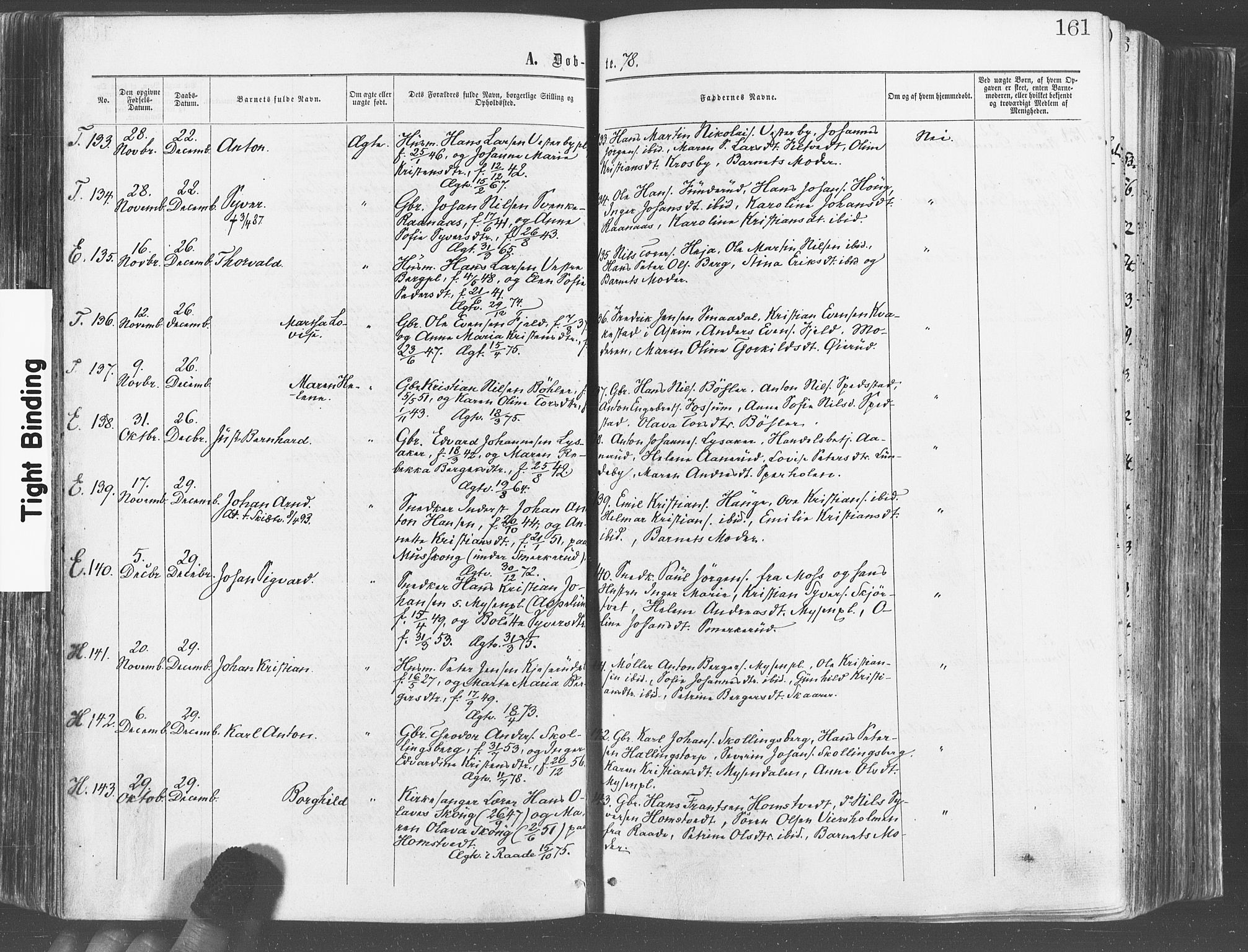 Eidsberg prestekontor Kirkebøker, AV/SAO-A-10905/F/Fa/L0011: Parish register (official) no. I 11, 1867-1878, p. 161
