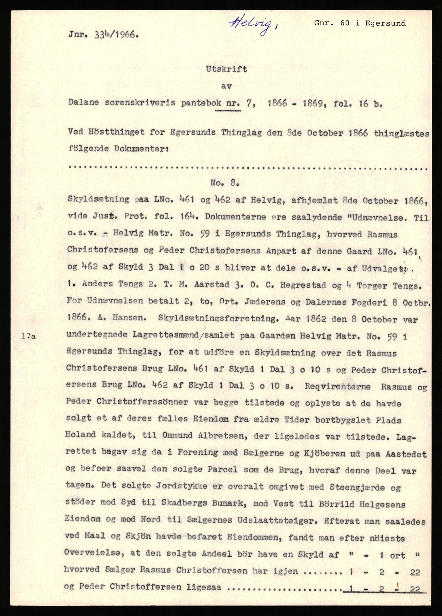 Statsarkivet i Stavanger, AV/SAST-A-101971/03/Y/Yj/L0035: Avskrifter sortert etter gårdsnavn: Helleland - Hersdal, 1750-1930, p. 325