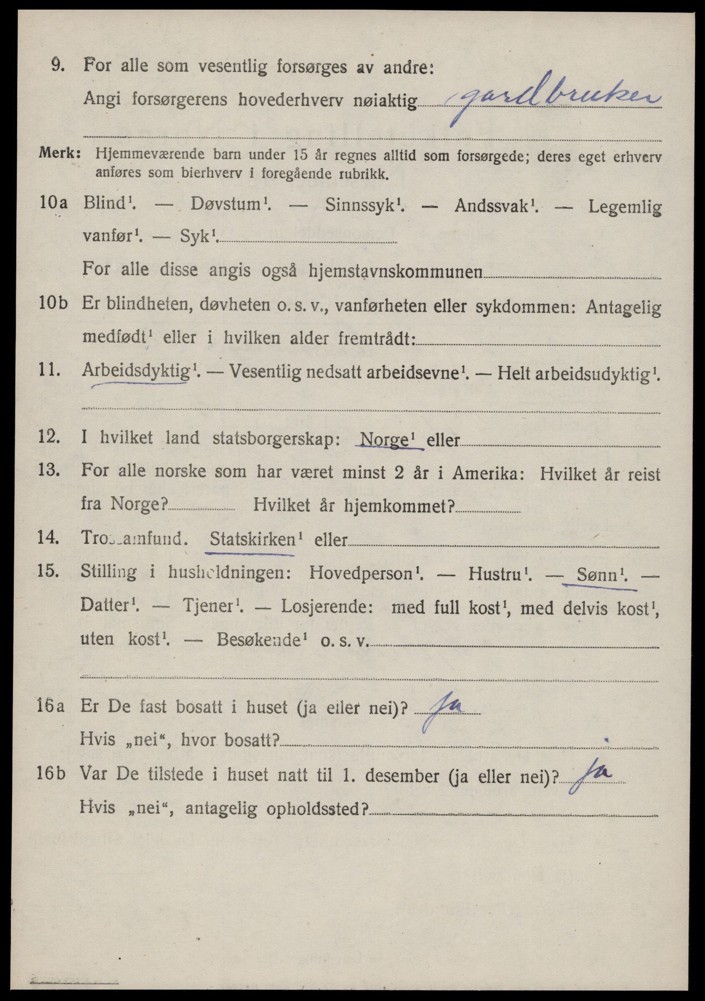 SAT, 1920 census for Bolsøy, 1920, p. 10412