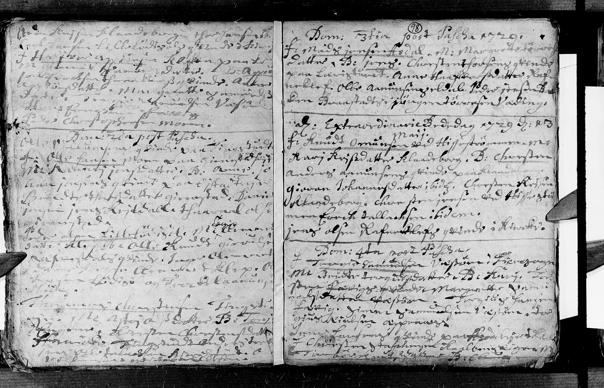 Øyestad sokneprestkontor, AV/SAK-1111-0049/F/Fa/L0003: Parish register (official) no. A 3, 1722-1730, p. 98