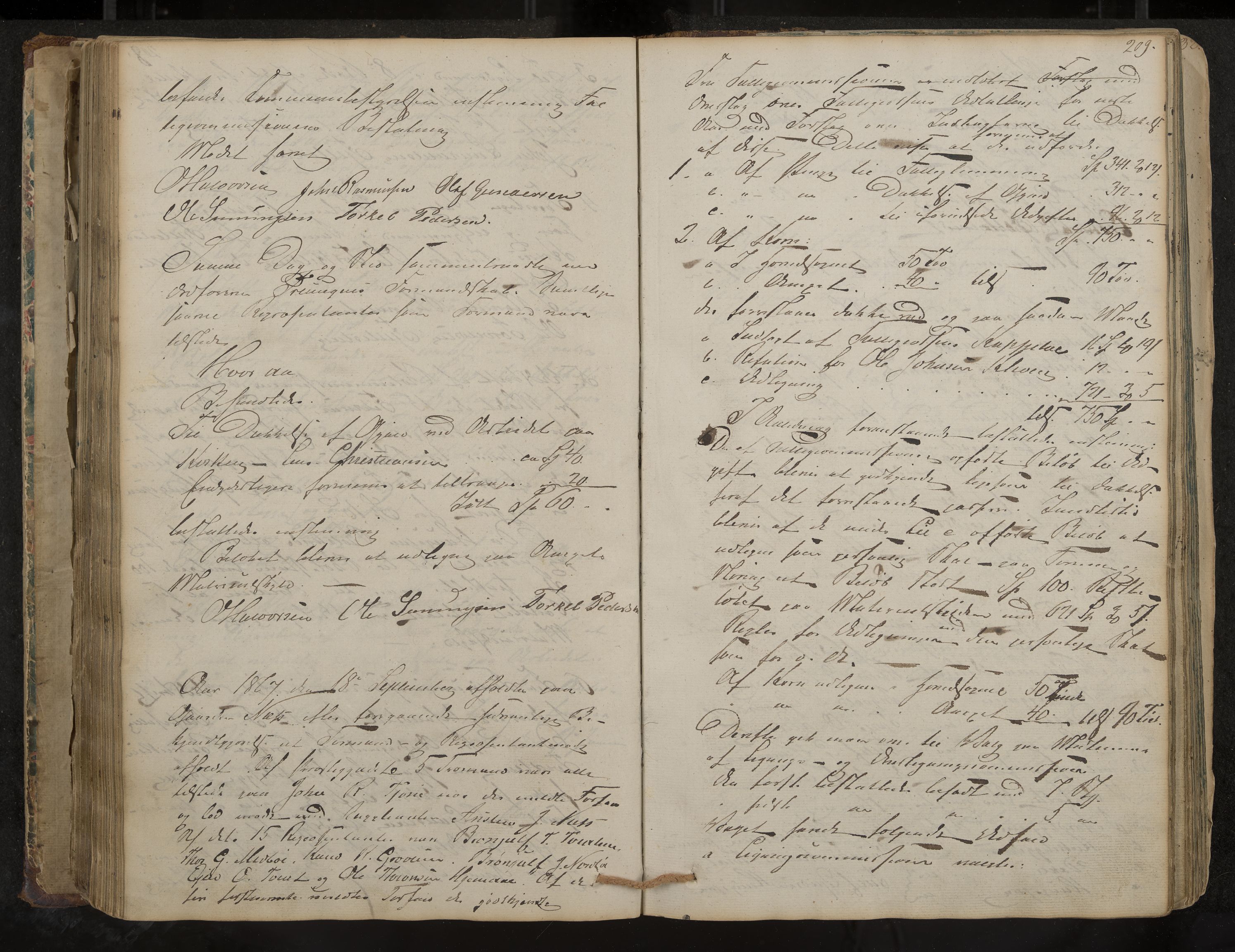 Nissedal formannskap og sentraladministrasjon, IKAK/0830021-1/A/L0001: Møtebok, 1838-1870, p. 209