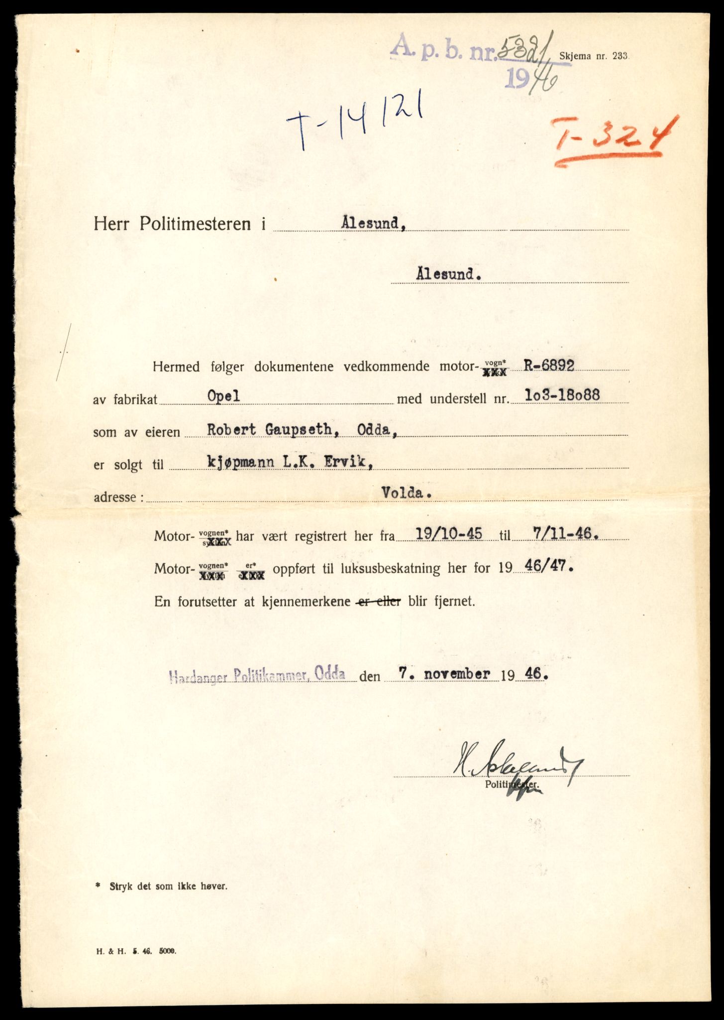 Møre og Romsdal vegkontor - Ålesund trafikkstasjon, AV/SAT-A-4099/F/Fe/L0043: Registreringskort for kjøretøy T 14080 - T 14204, 1927-1998, p. 1131