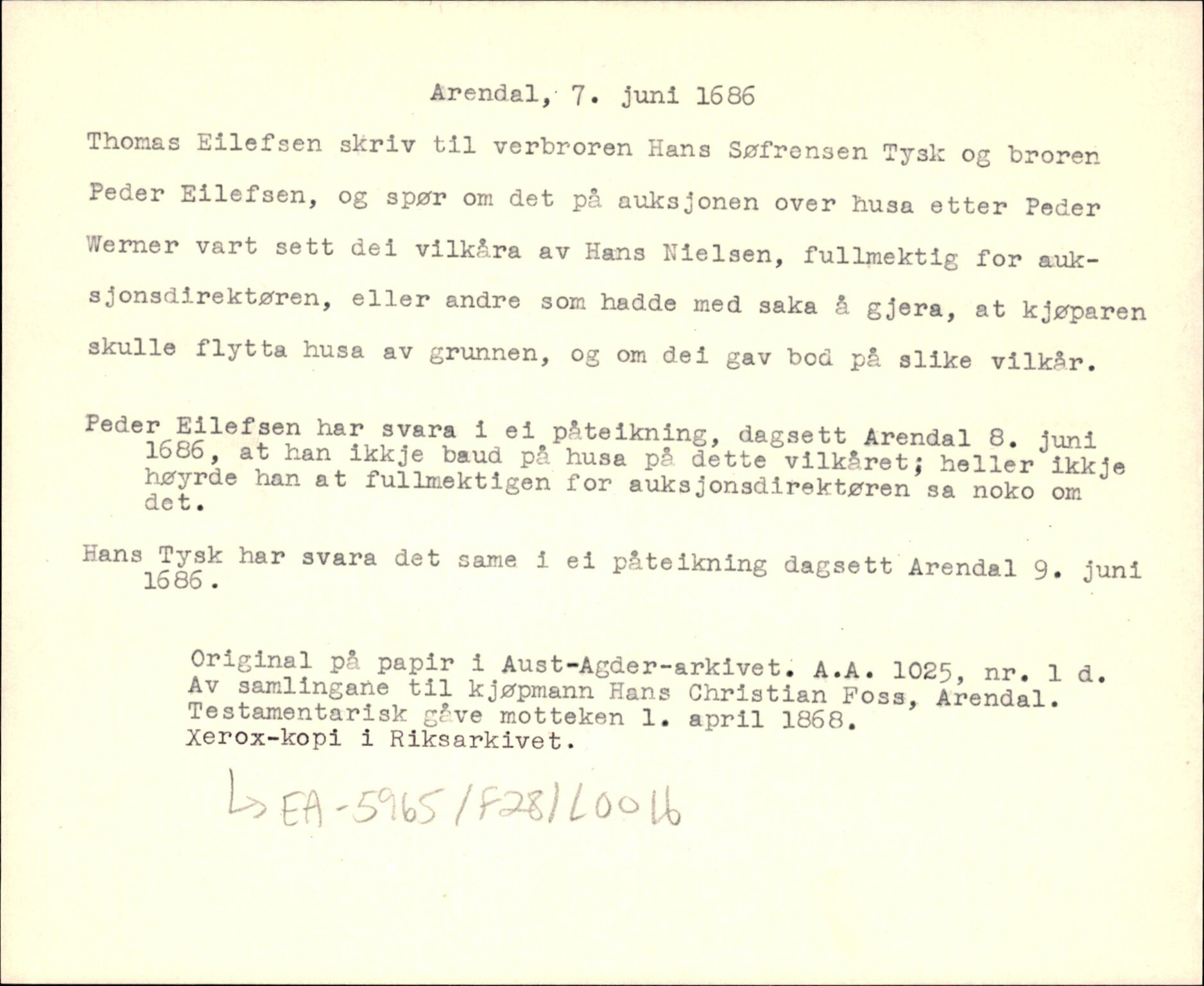 Riksarkivets diplomsamling, AV/RA-EA-5965/F35/F35d/L0005: Innlånte diplomer, seddelregister, 1661-1690, p. 514