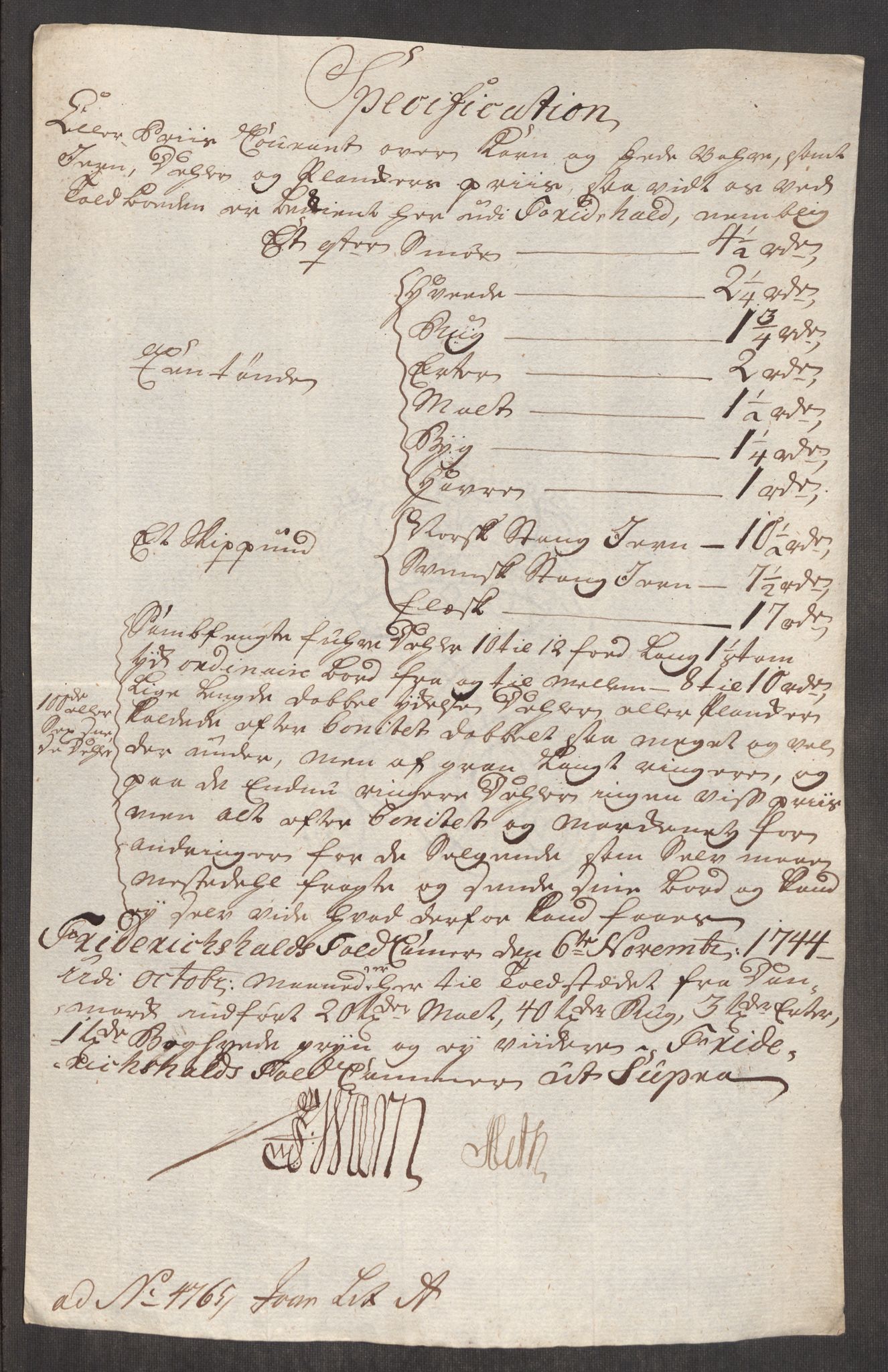 Rentekammeret inntil 1814, Realistisk ordnet avdeling, AV/RA-EA-4070/Oe/L0002: [Ø1]: Priskuranter, 1740-1744, p. 830