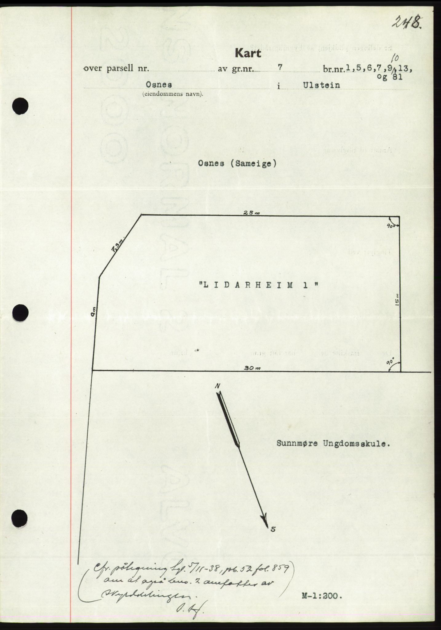 Søre Sunnmøre sorenskriveri, AV/SAT-A-4122/1/2/2C/L0065: Mortgage book no. 59, 1938-1938, Diary no: : 672/1938