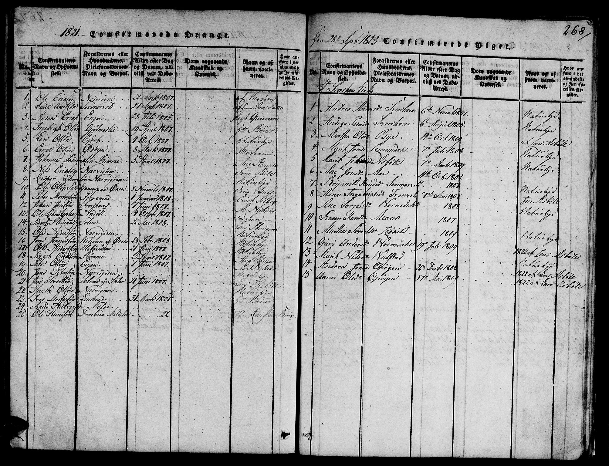 Ministerialprotokoller, klokkerbøker og fødselsregistre - Sør-Trøndelag, AV/SAT-A-1456/668/L0803: Parish register (official) no. 668A03, 1800-1826, p. 268