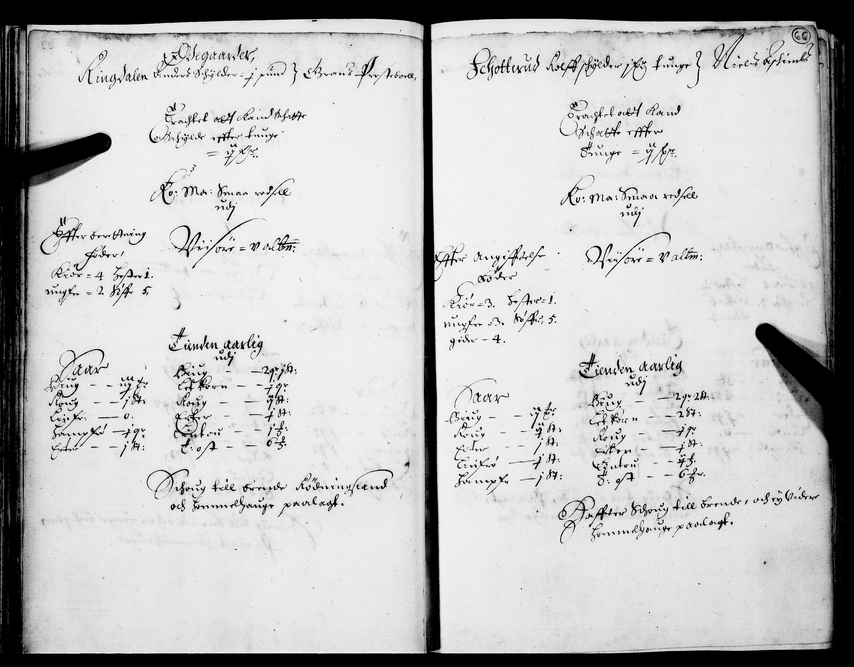 Rentekammeret inntil 1814, Realistisk ordnet avdeling, RA/EA-4070/N/Nb/Nba/L0016: Hadeland og Valdres fogderi, 1. del, 1667, p. 65b-66a