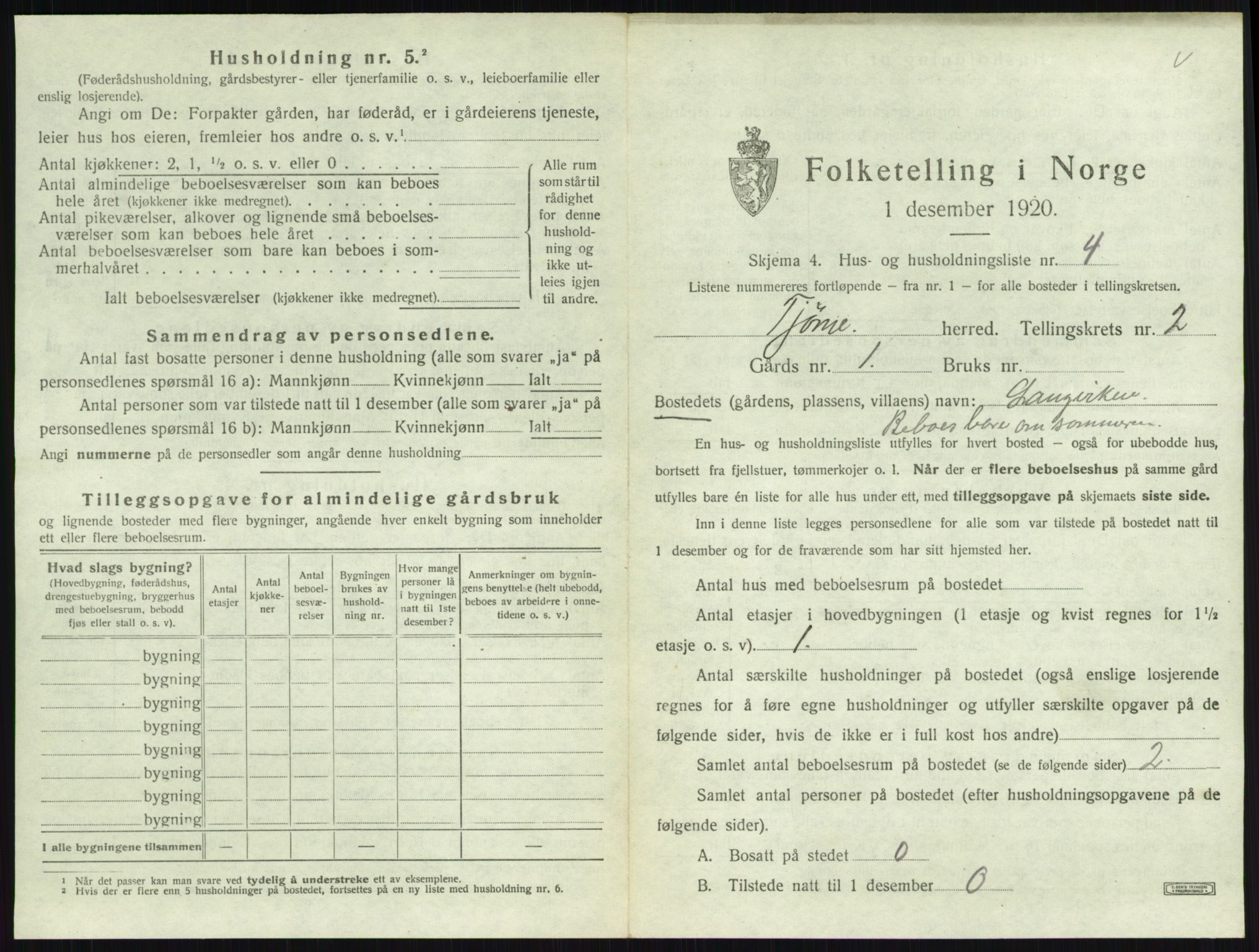 SAKO, 1920 census for Tjøme, 1920, p. 359