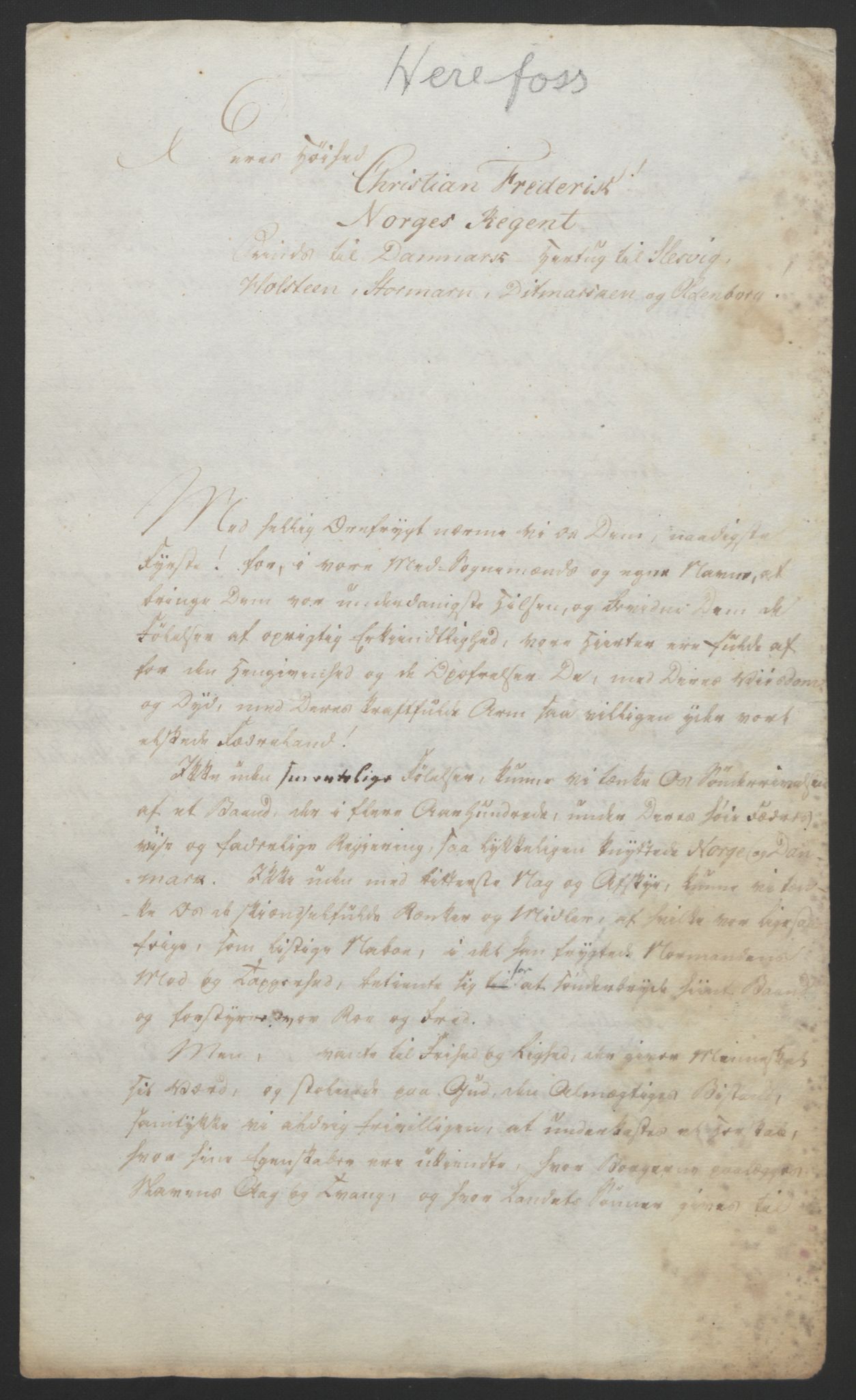 Statsrådssekretariatet, RA/S-1001/D/Db/L0008: Fullmakter for Eidsvollsrepresentantene i 1814. , 1814, p. 115