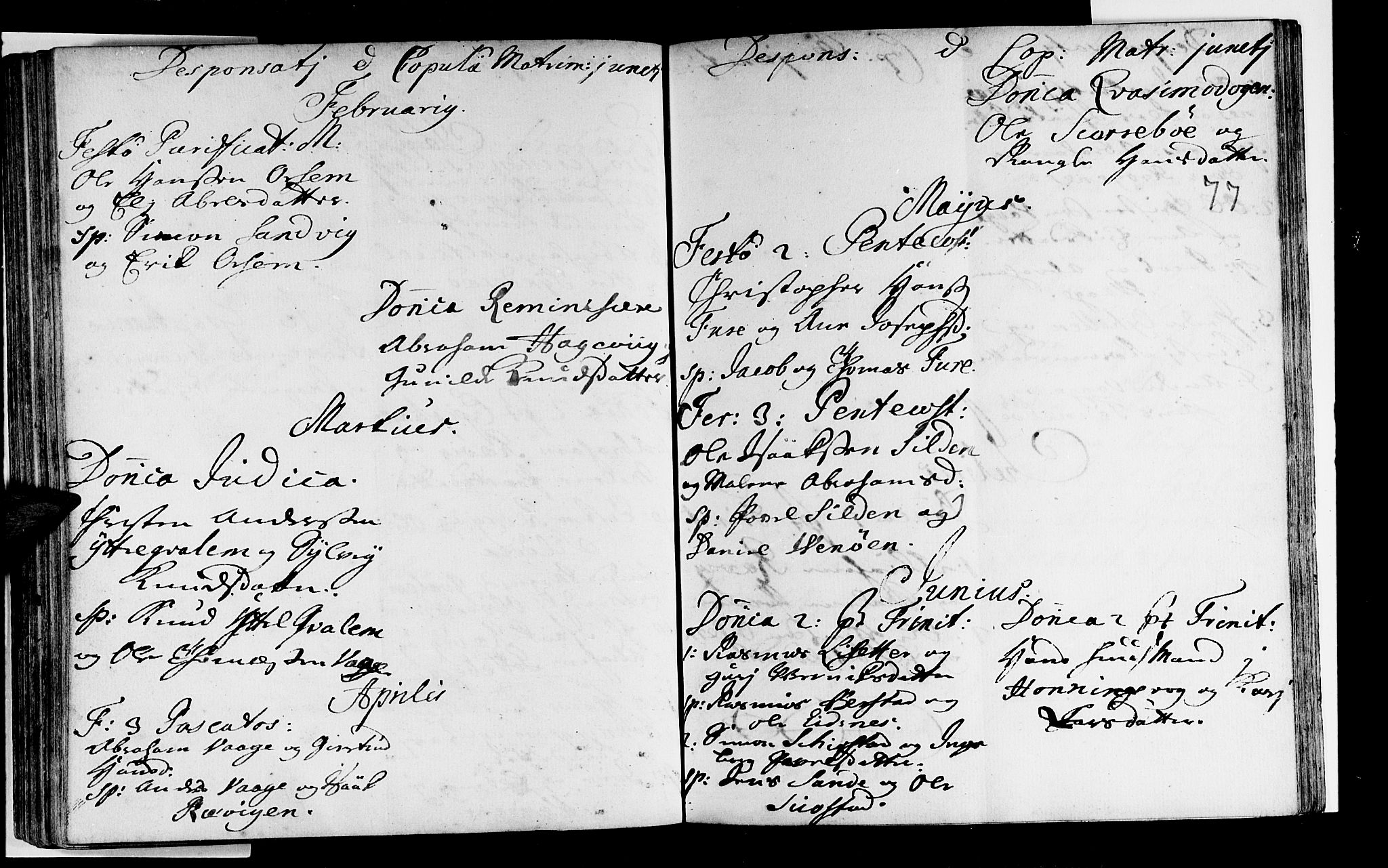 Selje sokneprestembete, AV/SAB-A-99938/H/Ha/Haa/Haaa: Parish register (official) no. A 3, 1731-1743, p. 77