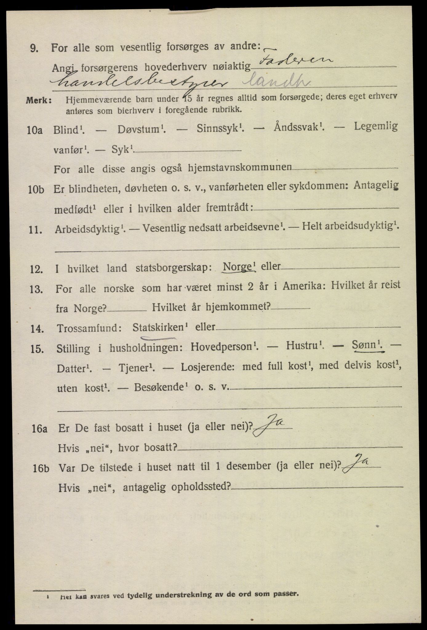SAK, 1920 census for Åmli, 1920, p. 1946