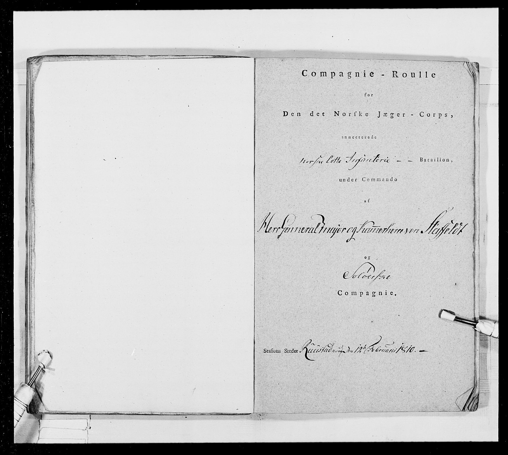Generalitets- og kommissariatskollegiet, Det kongelige norske kommissariatskollegium, RA/EA-5420/E/Eh/L0024: Norske jegerkorps, 1810-1812, p. 356