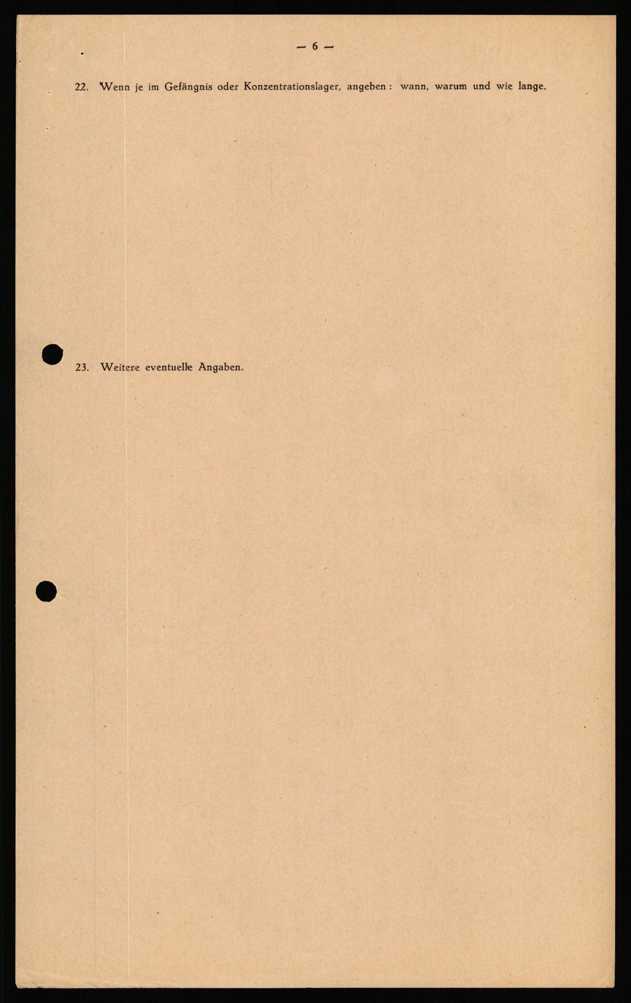 Forsvaret, Forsvarets overkommando II, RA/RAFA-3915/D/Db/L0031: CI Questionaires. Tyske okkupasjonsstyrker i Norge. Tyskere., 1945-1946, p. 83