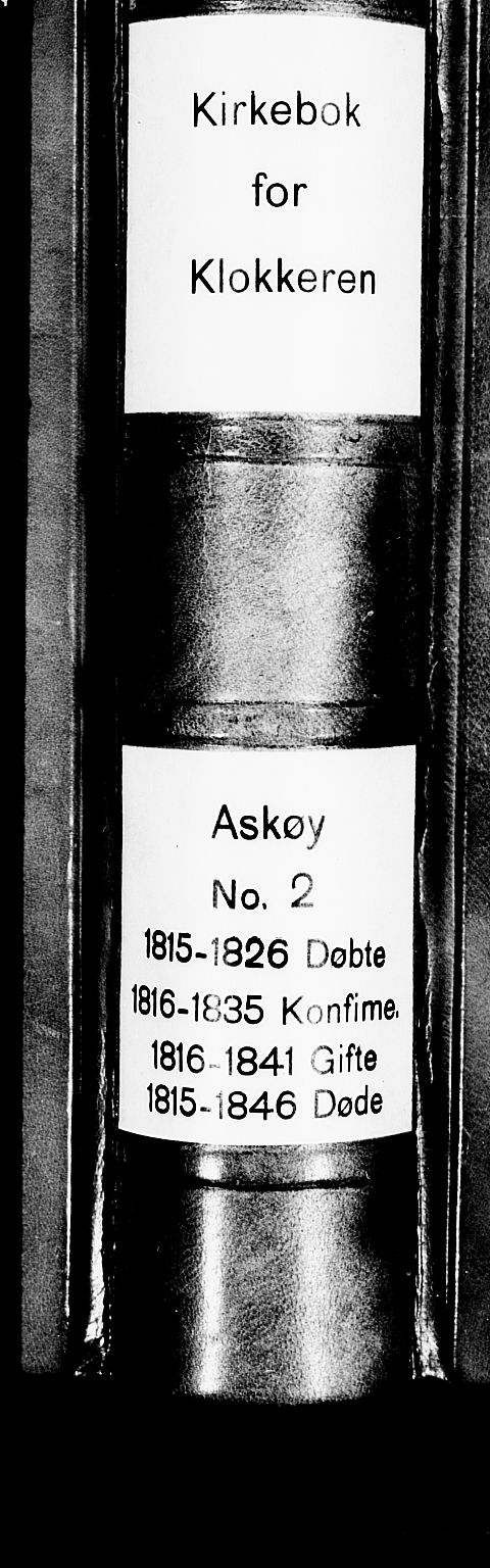 Askøy Sokneprestembete, AV/SAB-A-74101/H/Ha/Hab/Haba/L0002: Parish register (copy) no. A 2, 1815-1846