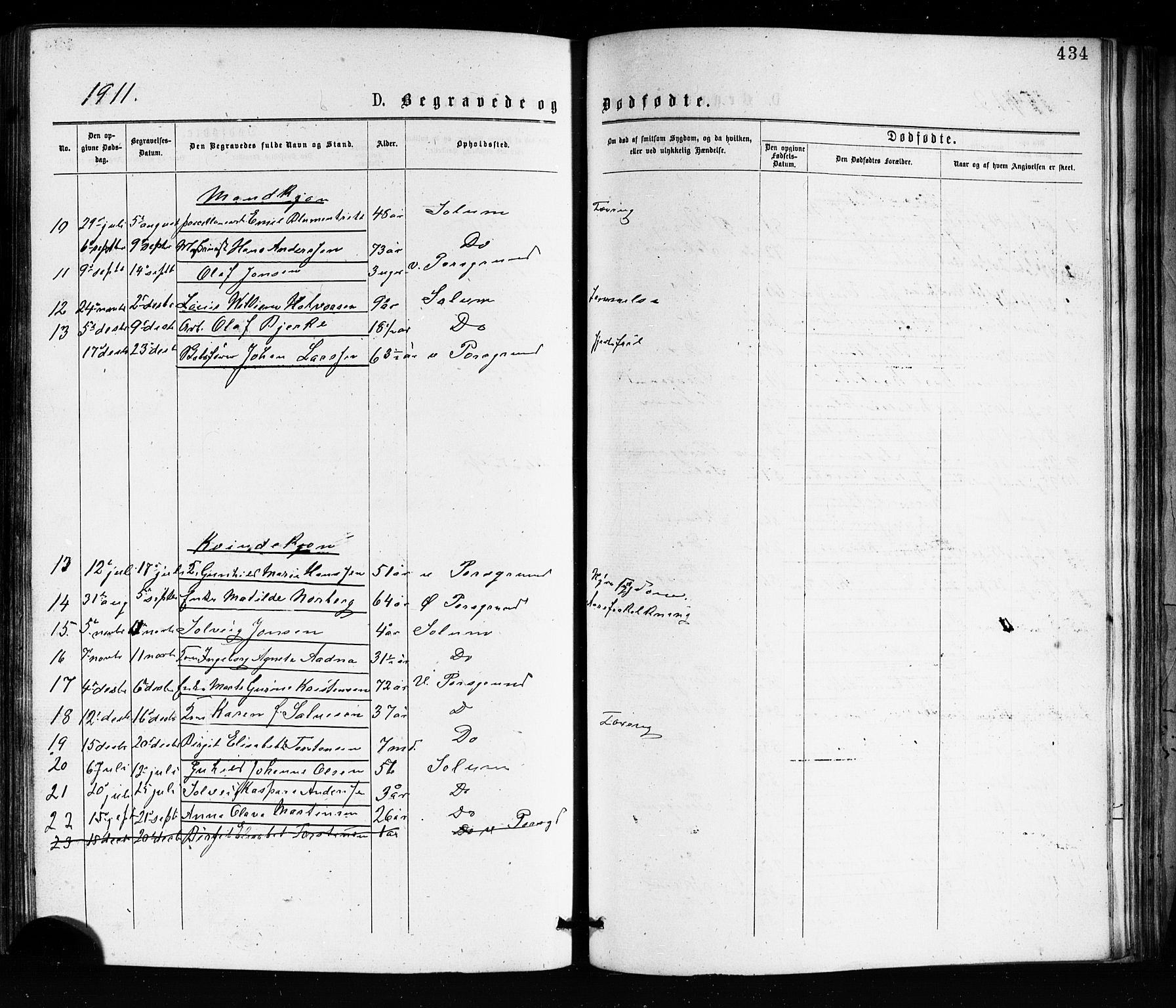 Porsgrunn kirkebøker , SAKO/A-104/G/Ga/L0003: Parish register (copy) no. I 3, 1877-1915, p. 434
