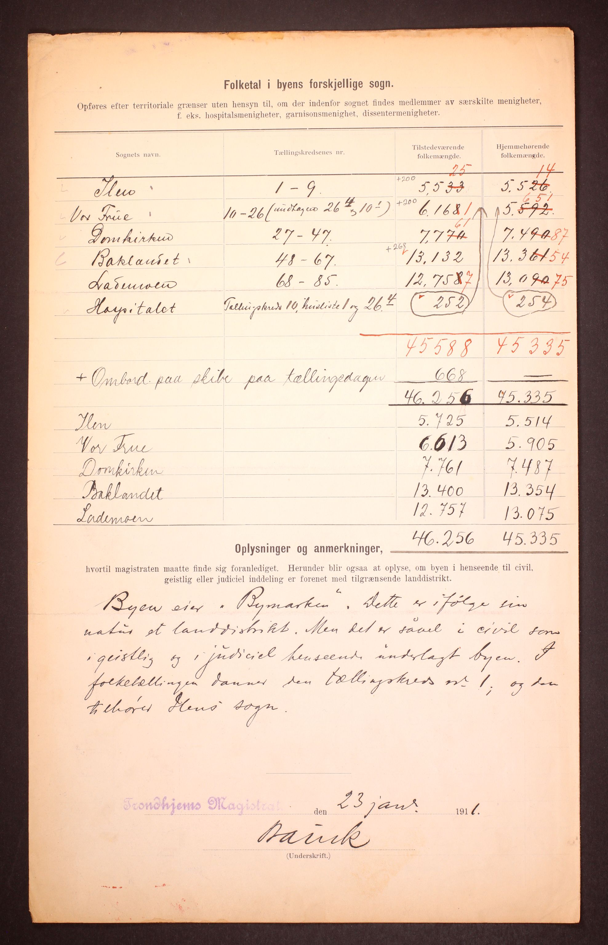 RA, 1910 census for Trondheim, 1910, p. 5