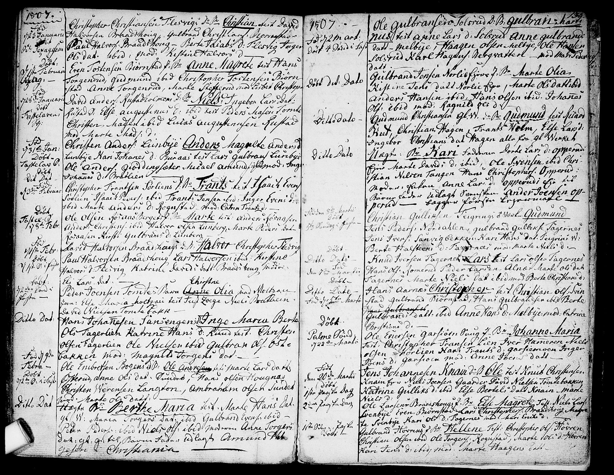 Hurdal prestekontor Kirkebøker, AV/SAO-A-10889/F/Fa/L0001: Parish register (official) no. I 1, 1777-1812, p. 130