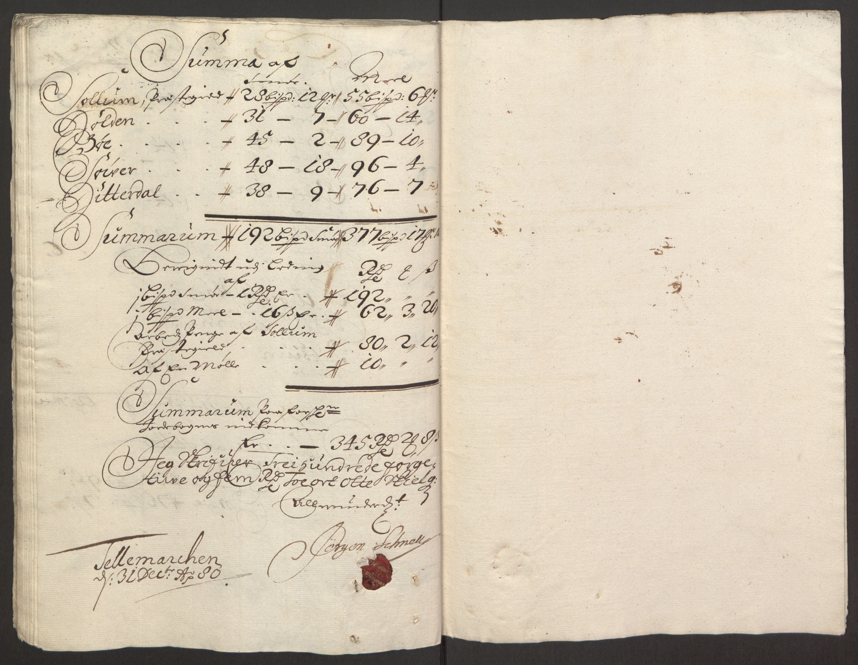 Rentekammeret inntil 1814, Reviderte regnskaper, Fogderegnskap, RA/EA-4092/R35/L2075: Fogderegnskap Øvre og Nedre Telemark, 1680-1684, p. 93