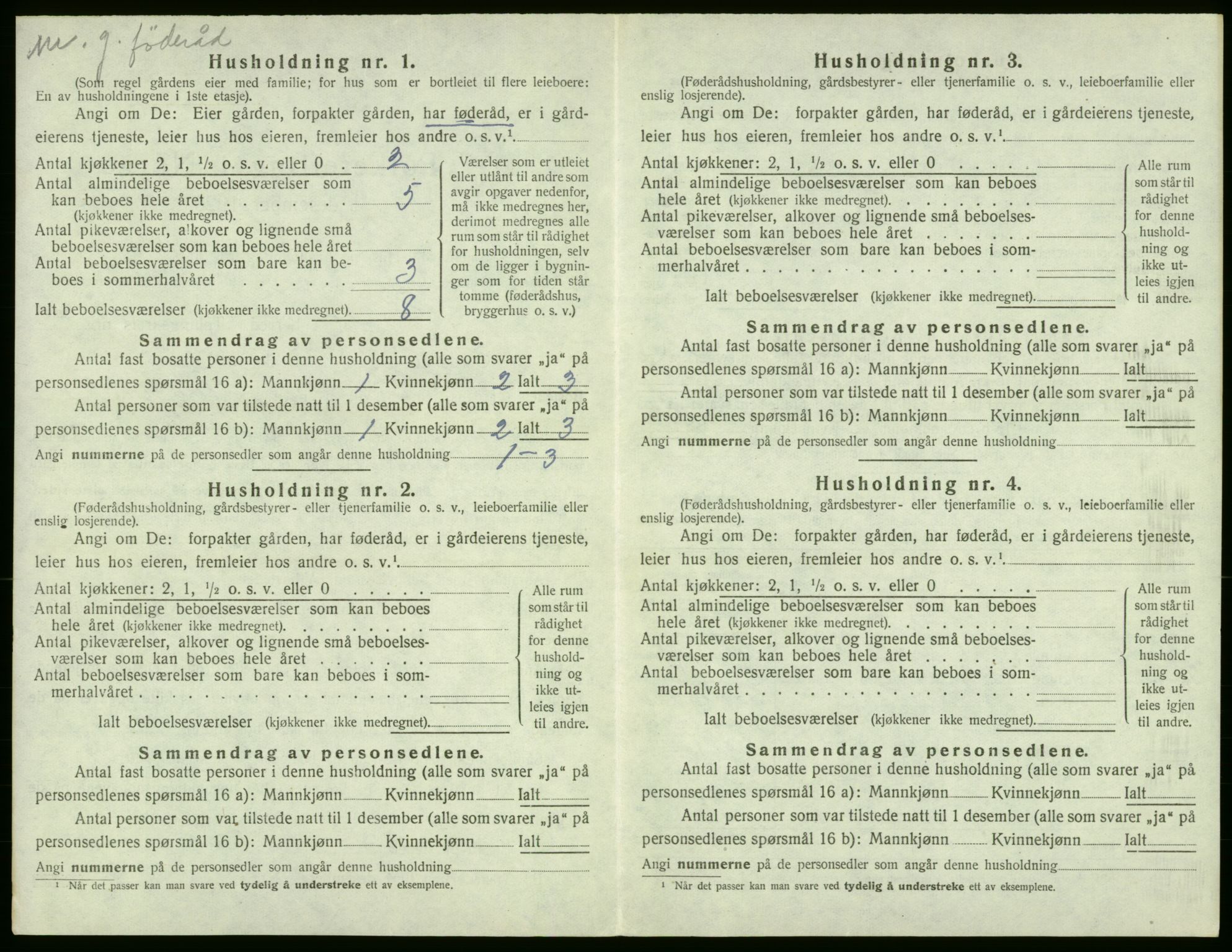 SAB, 1920 census for Stord, 1920, p. 212