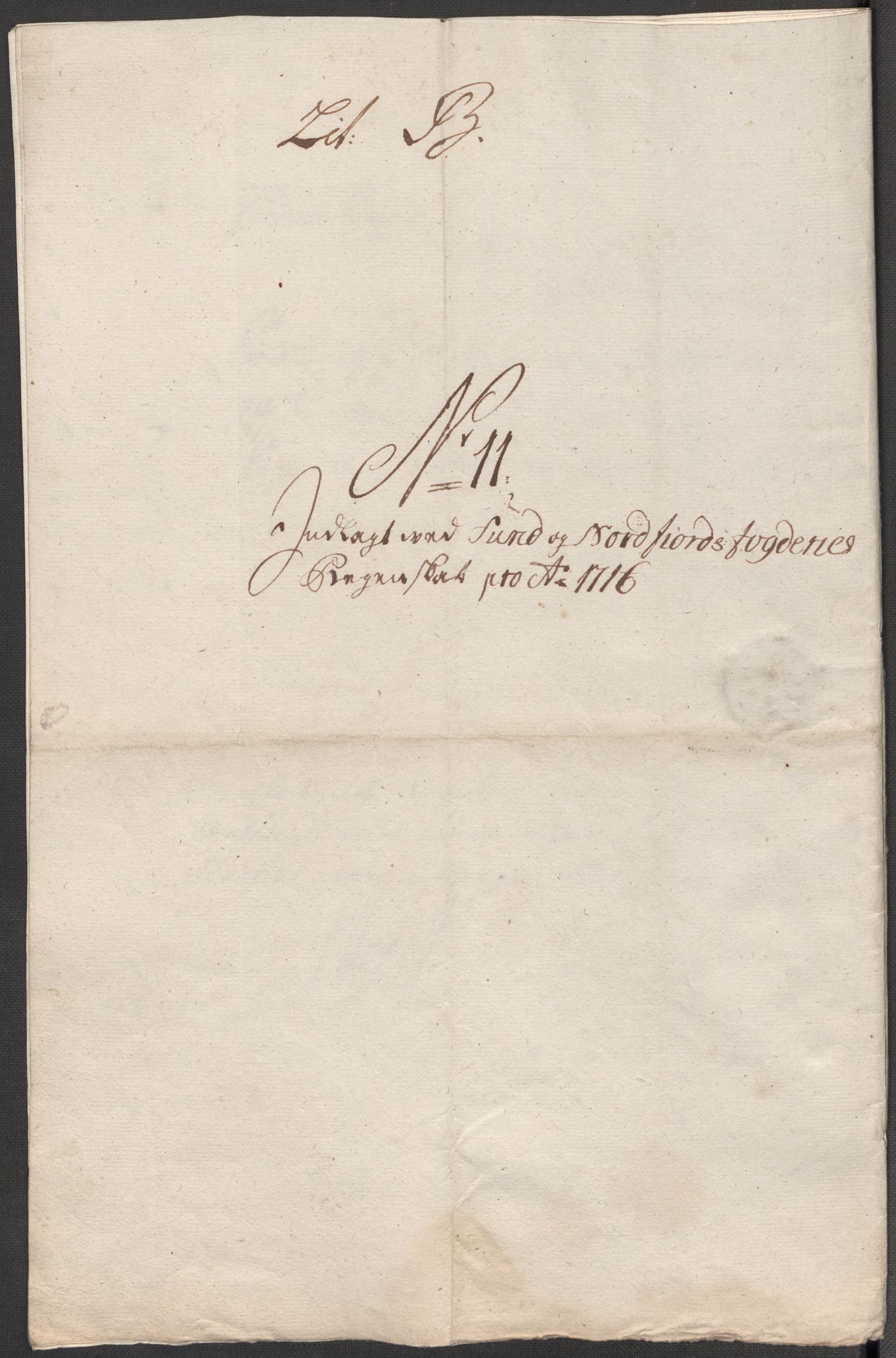 Rentekammeret inntil 1814, Reviderte regnskaper, Fogderegnskap, RA/EA-4092/R53/L3440: Fogderegnskap Sunn- og Nordfjord, 1716, p. 84