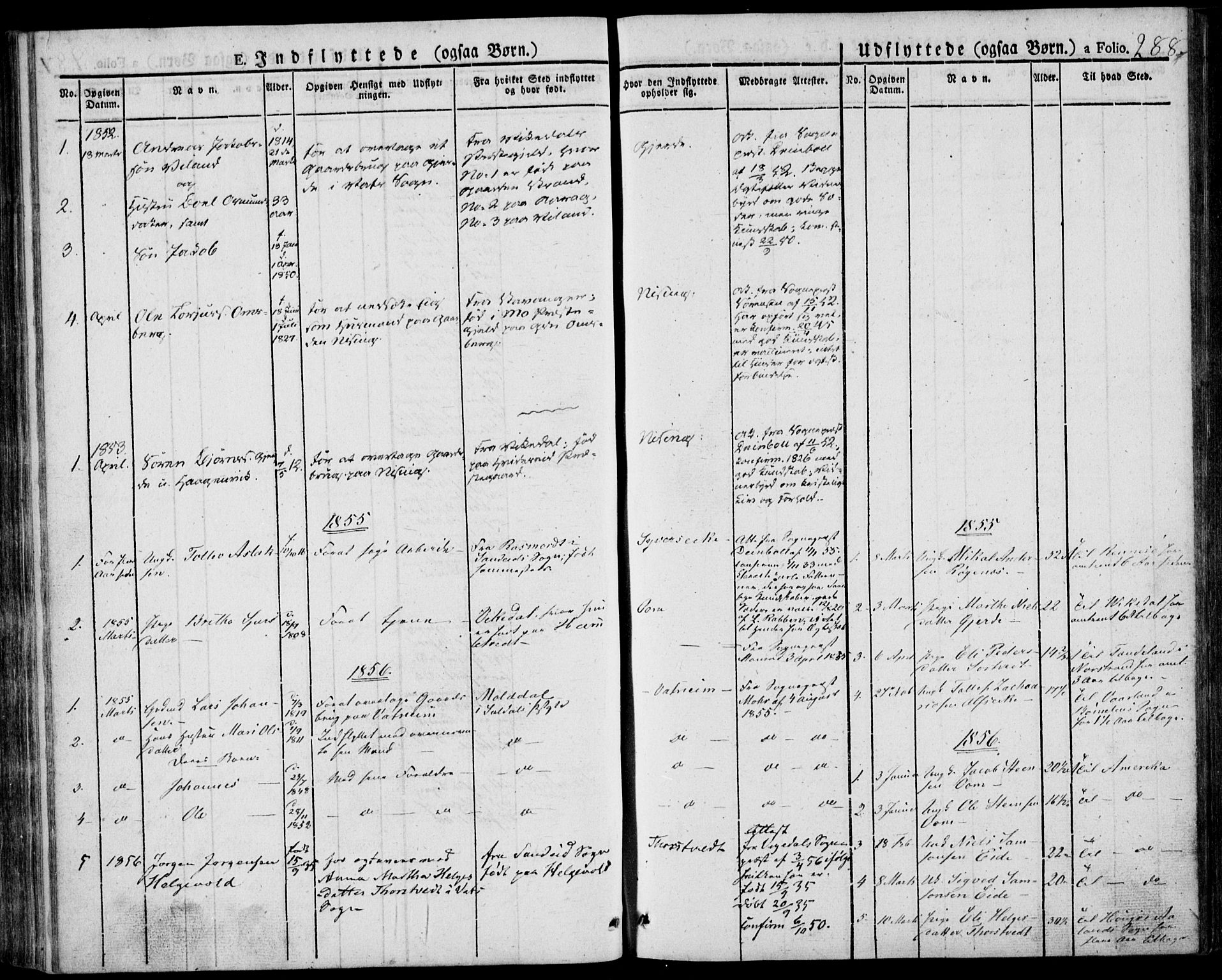 Skjold sokneprestkontor, AV/SAST-A-101847/H/Ha/Haa/L0005: Parish register (official) no. A 5, 1830-1856, p. 288