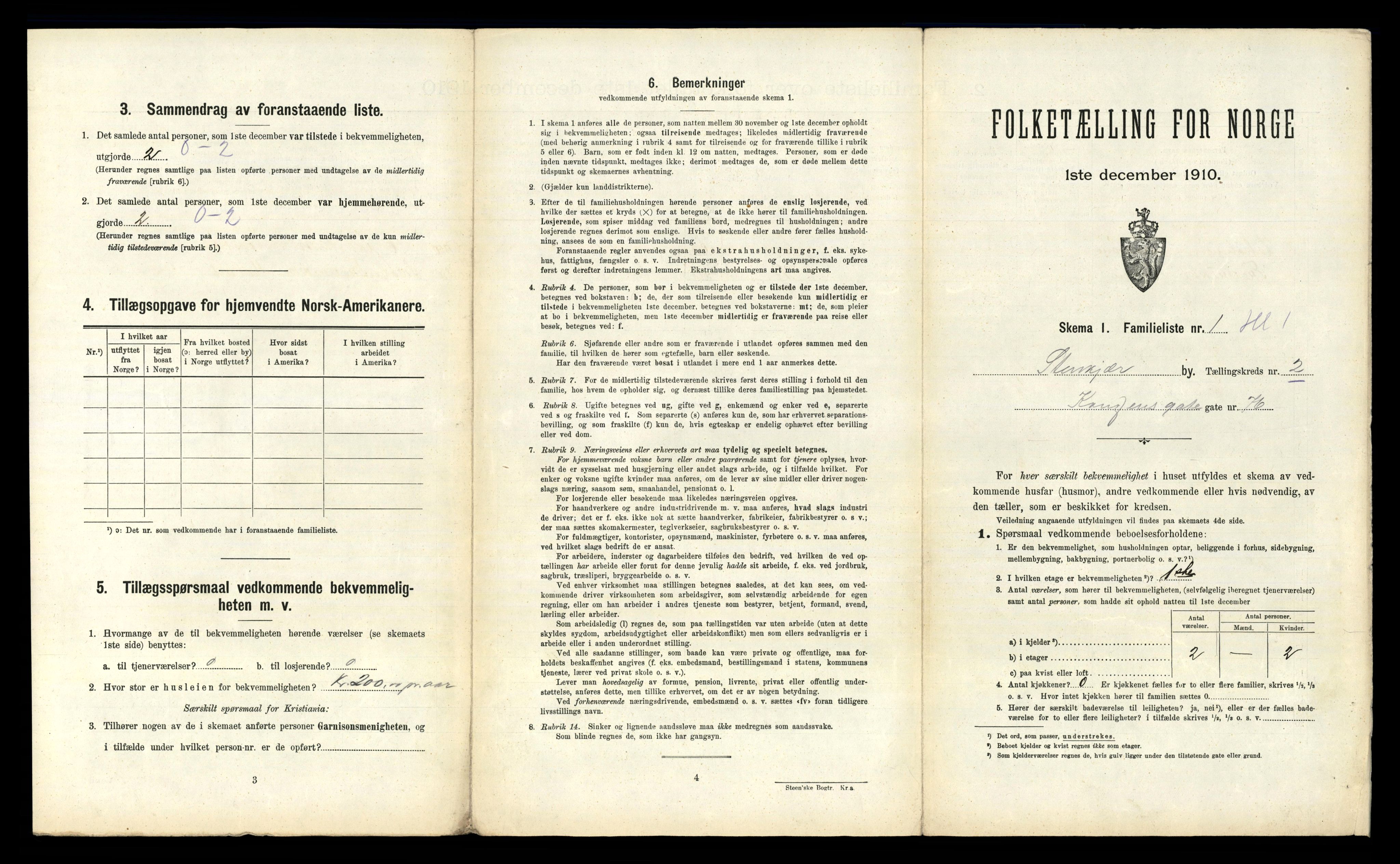 RA, 1910 census for Steinkjer, 1910, p. 26