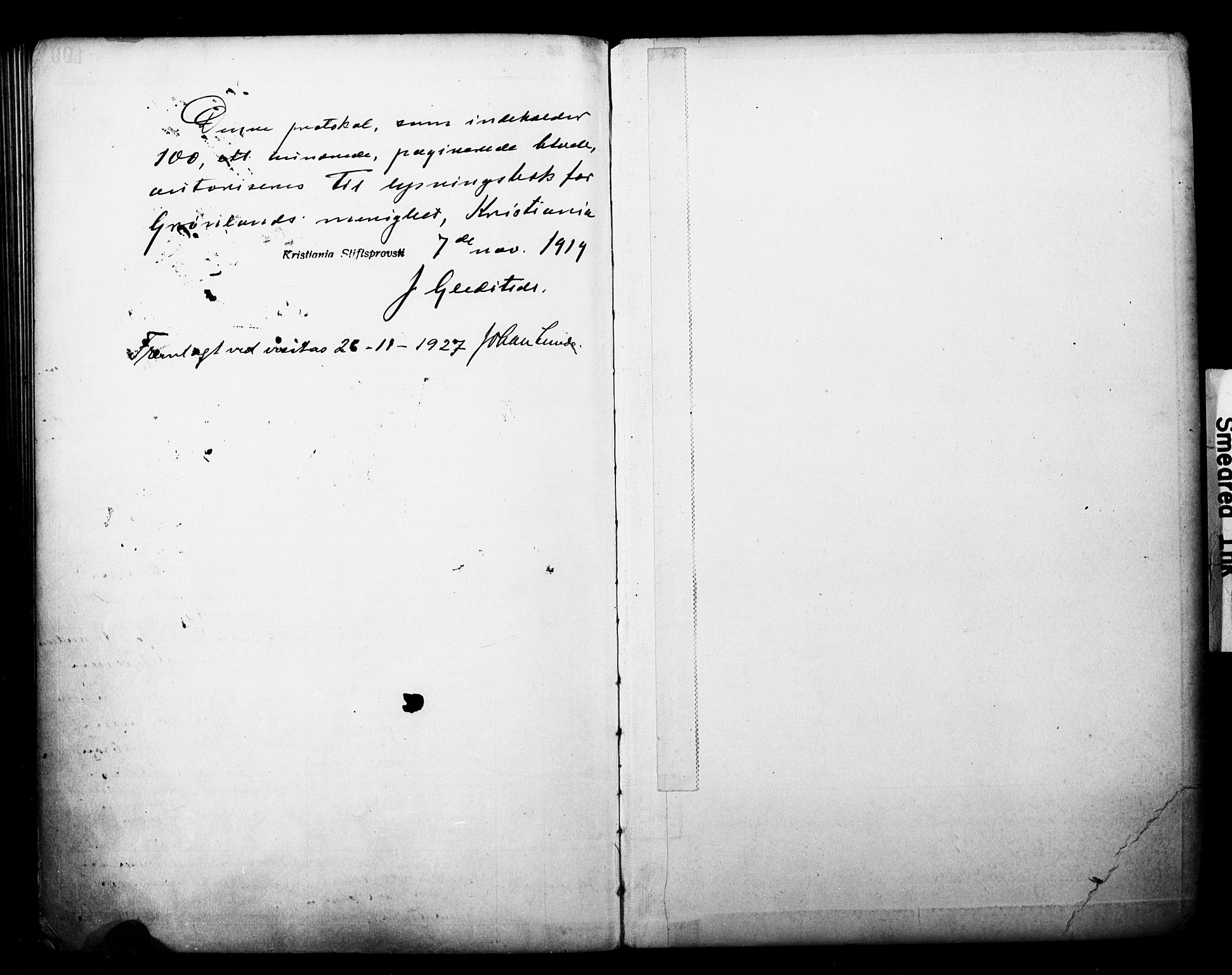 Grønland prestekontor Kirkebøker, SAO/A-10848/H/Ha/L0002: Banns register no. 2, 1919-1929