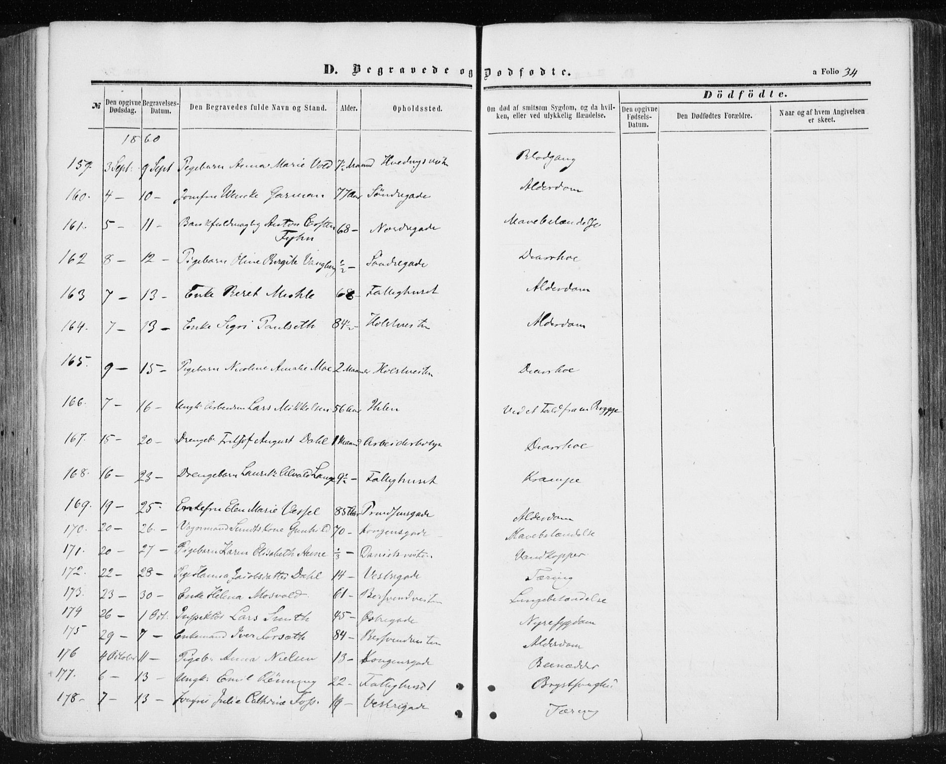 Ministerialprotokoller, klokkerbøker og fødselsregistre - Sør-Trøndelag, SAT/A-1456/601/L0053: Parish register (official) no. 601A21, 1857-1865, p. 34