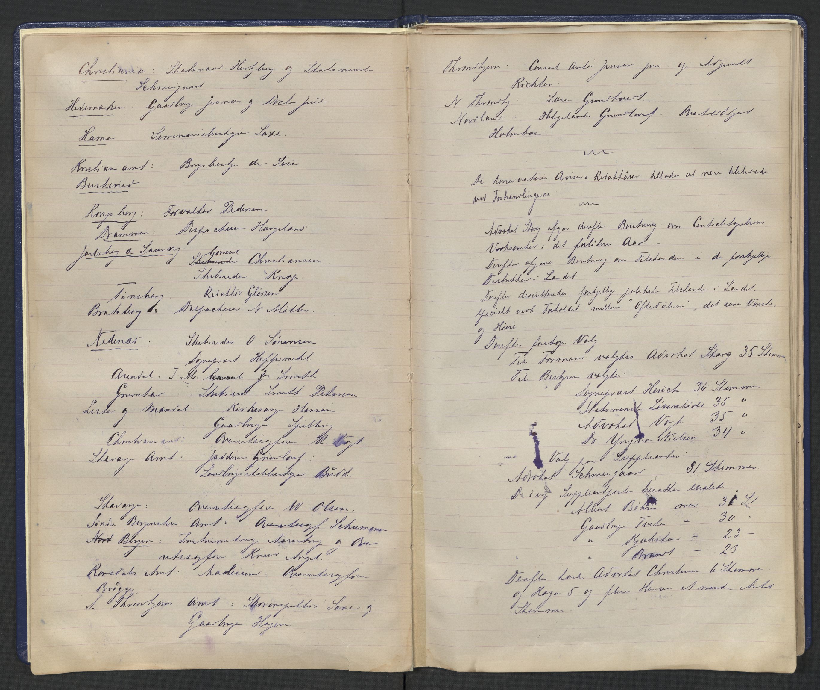 Høyres Hovedorganisasjon, AV/RA-PA-0583/1/A/Aa/L0001: De konservative foreningers centralstyre. Referatprotokoll, 1884-1897, p. 11