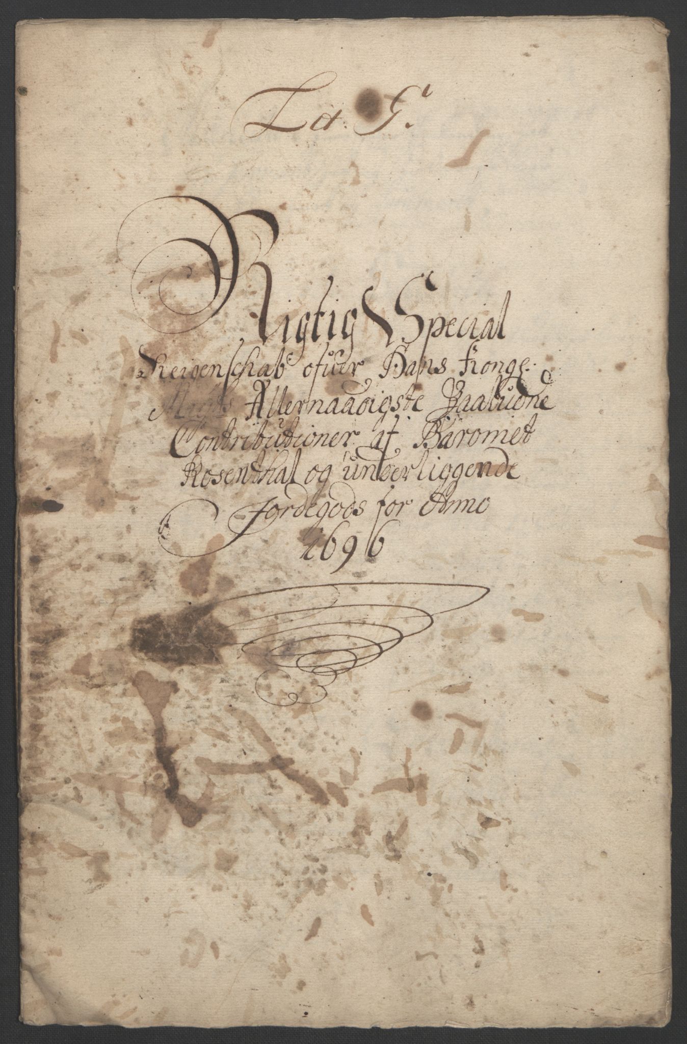 Rentekammeret inntil 1814, Reviderte regnskaper, Fogderegnskap, AV/RA-EA-4092/R49/L3138: Fogderegnskap Rosendal Baroni, 1691-1714, p. 42