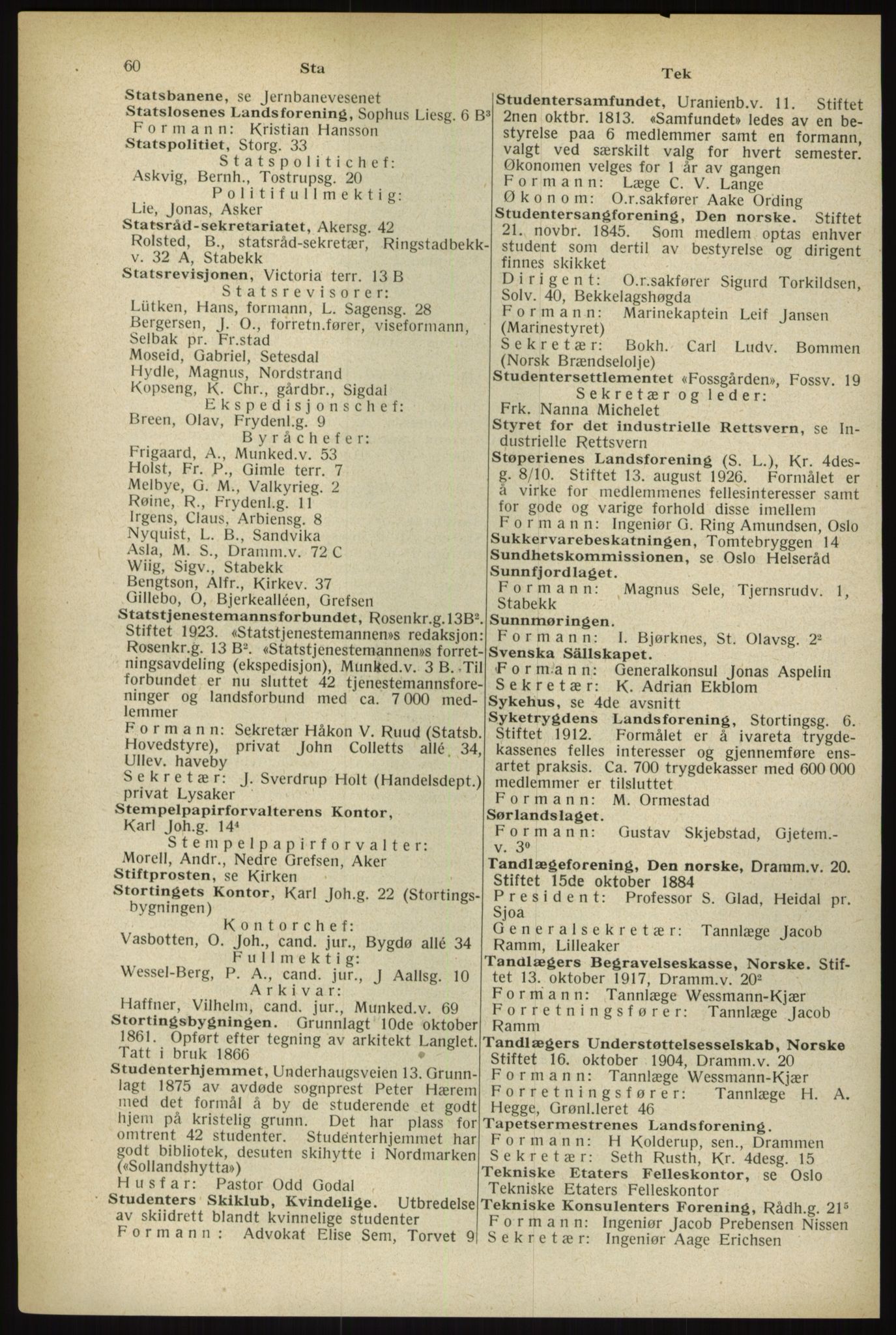 Kristiania/Oslo adressebok, PUBL/-, 1933, p. 60