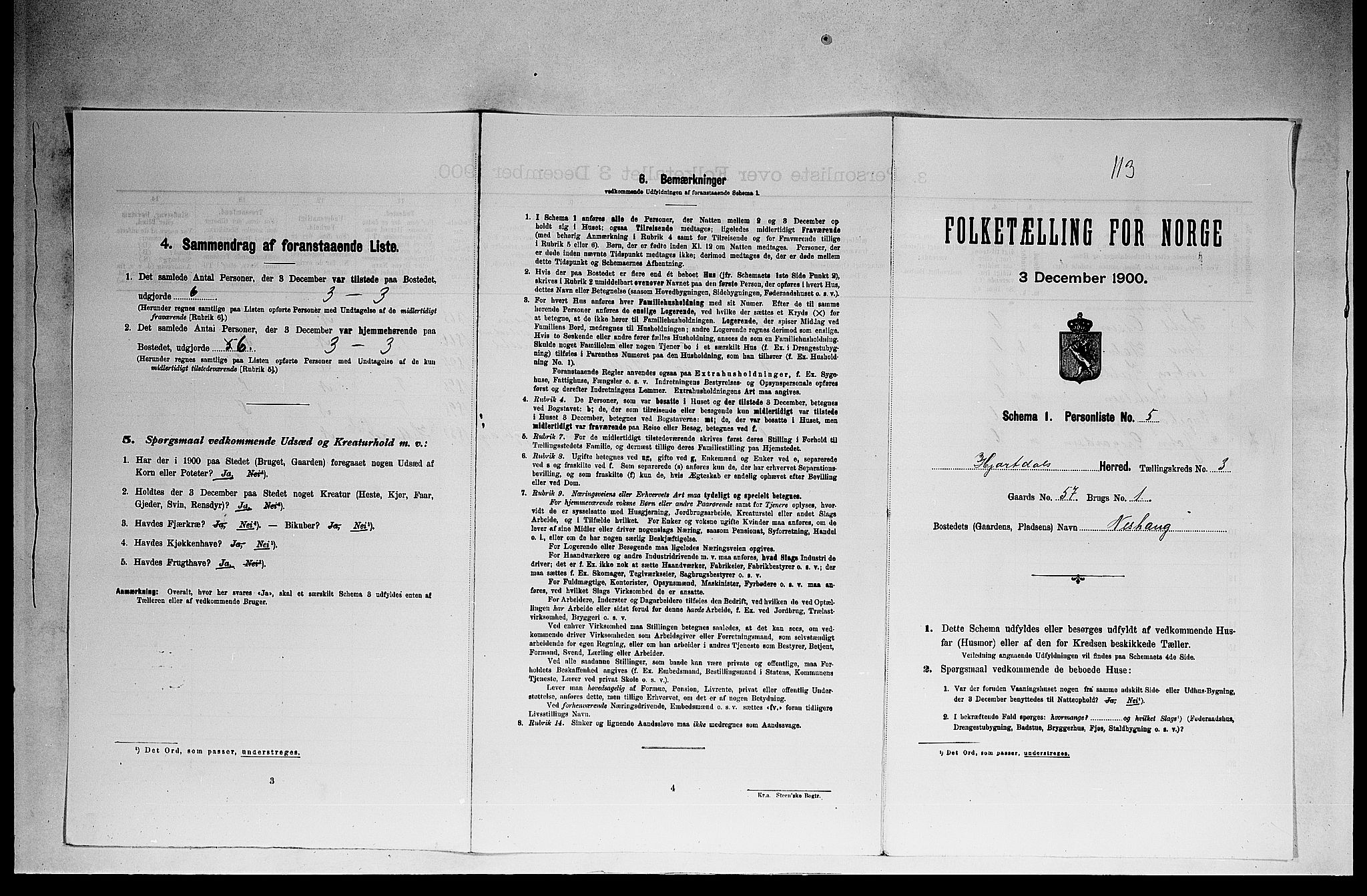 SAKO, 1900 census for Hjartdal, 1900, p. 352