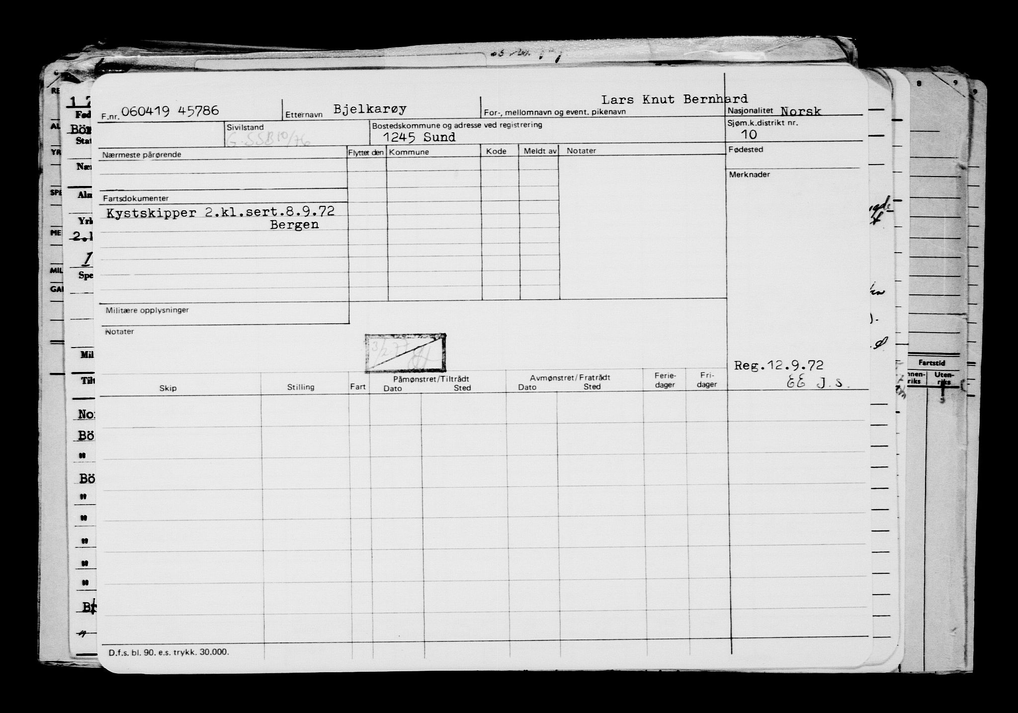 Direktoratet for sjømenn, AV/RA-S-3545/G/Gb/L0167: Hovedkort, 1919, p. 585