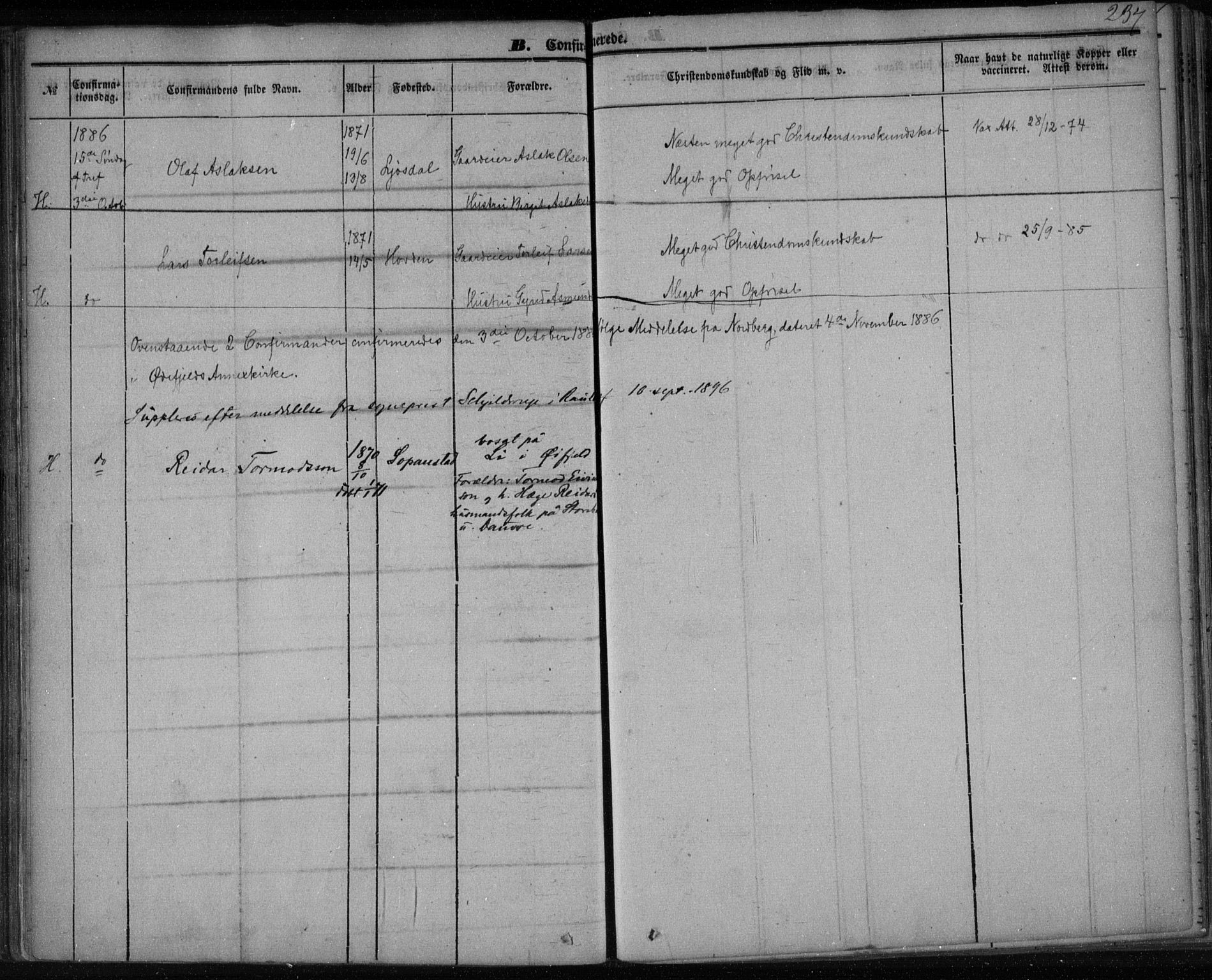 Lårdal kirkebøker, AV/SAKO-A-284/F/Fa/L0006: Parish register (official) no. I 6, 1861-1886, p. 237