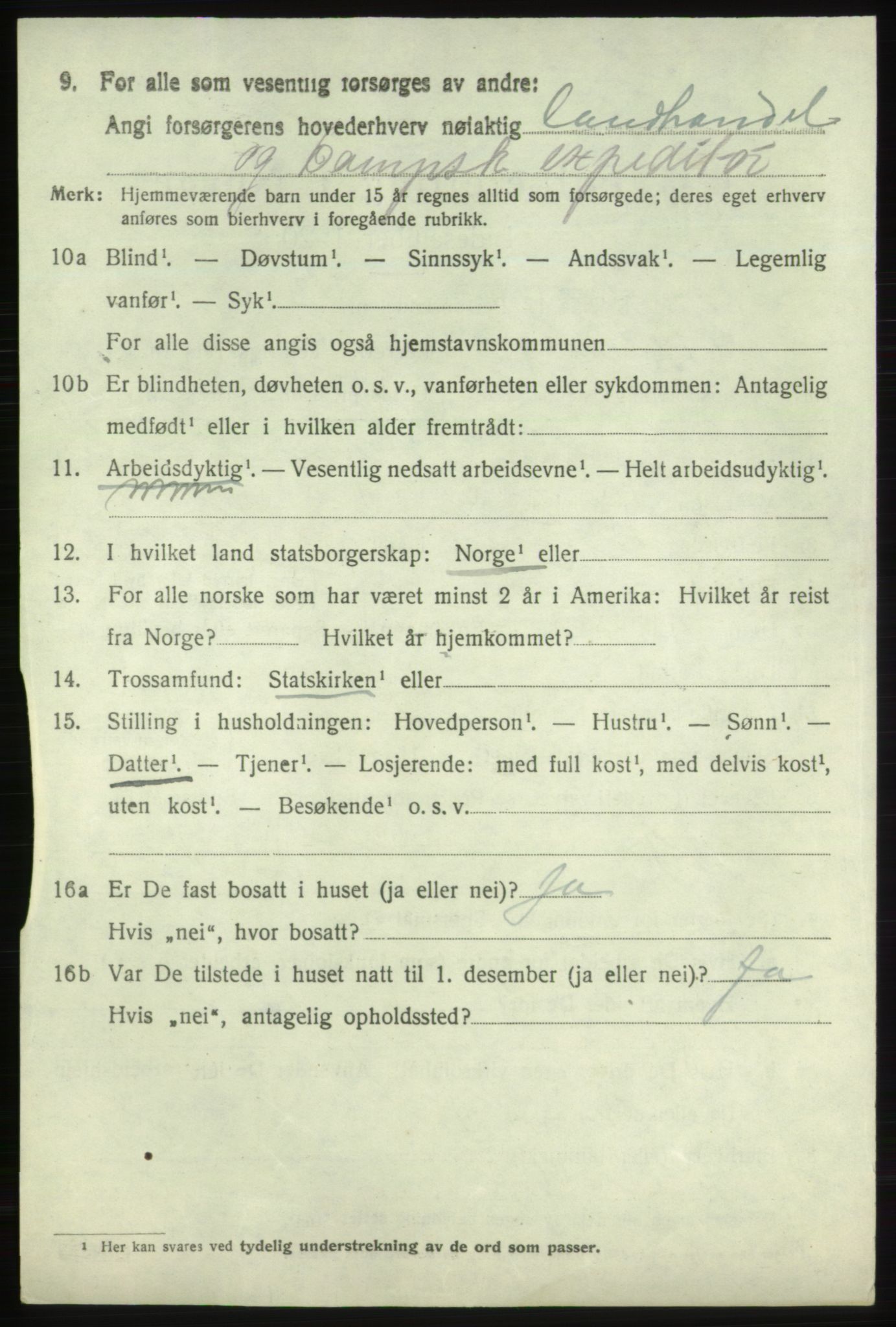 SAB, 1920 census for Fjelberg, 1920, p. 2532