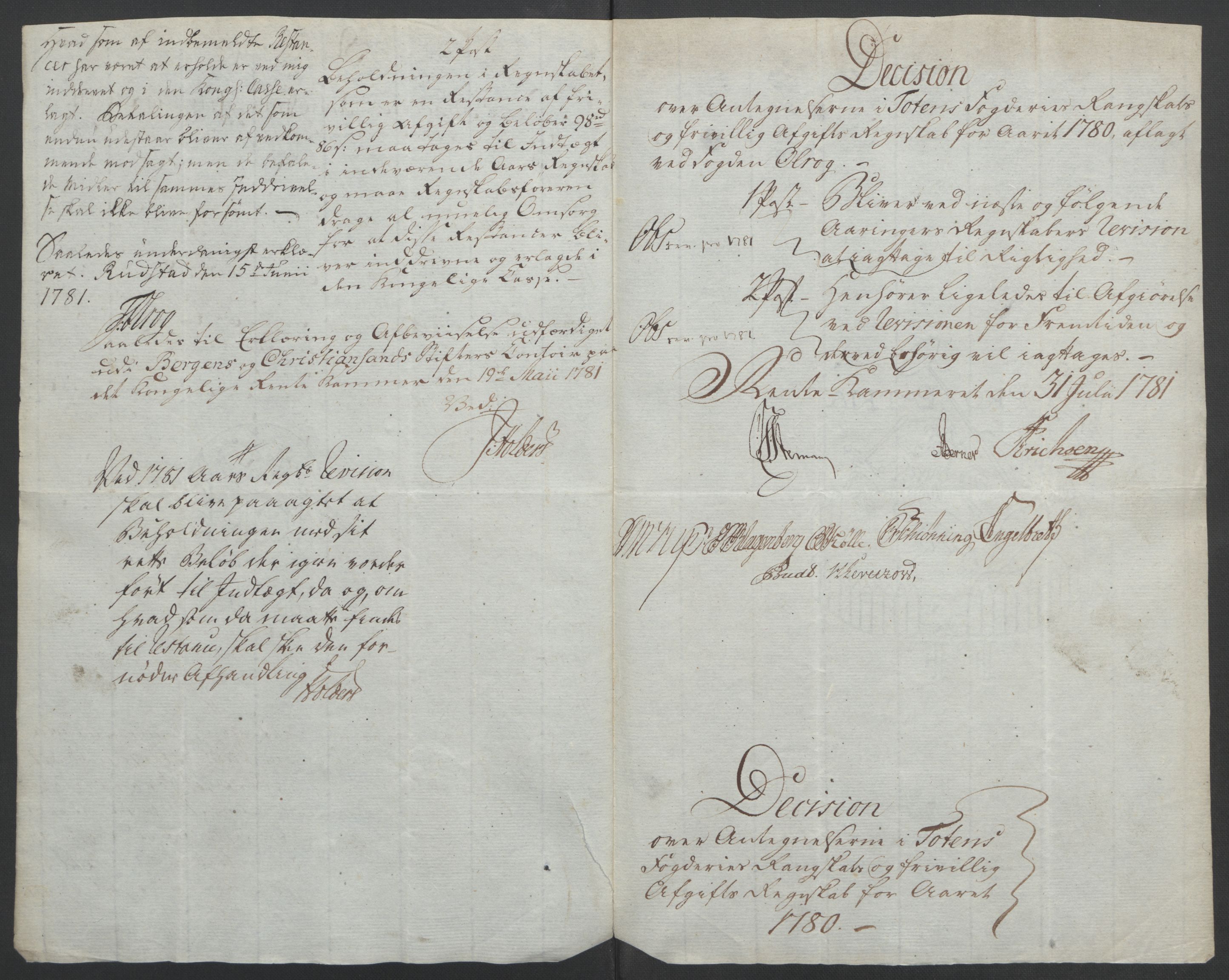 Rentekammeret inntil 1814, Reviderte regnskaper, Fogderegnskap, RA/EA-4092/R19/L1399: Fogderegnskap Toten, Hadeland og Vardal, 1762-1783, p. 529