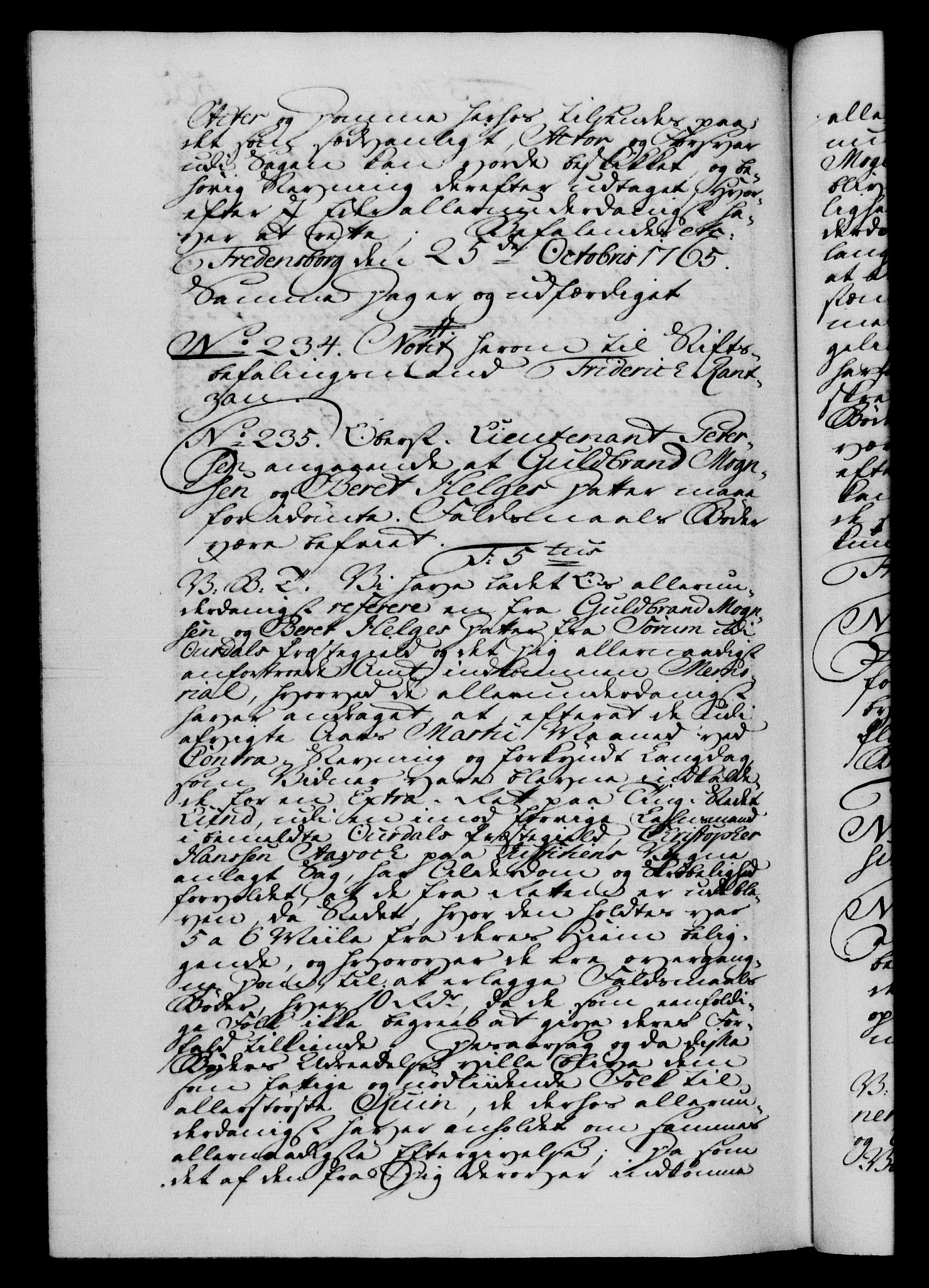 Danske Kanselli 1572-1799, AV/RA-EA-3023/F/Fc/Fca/Fcab/L0037: Norske tegnelser, 1762-1766, p. 562b