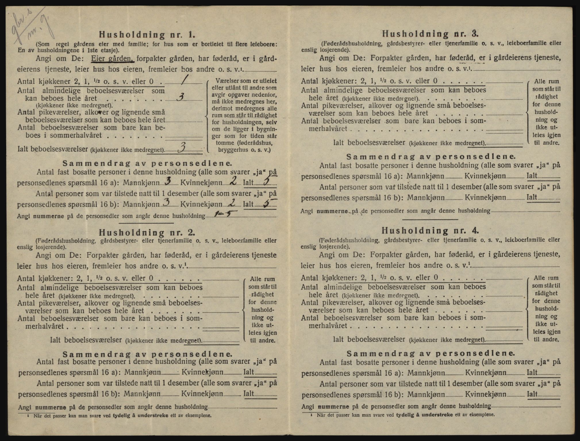 SAO, 1920 census for Onsøy, 1920, p. 291