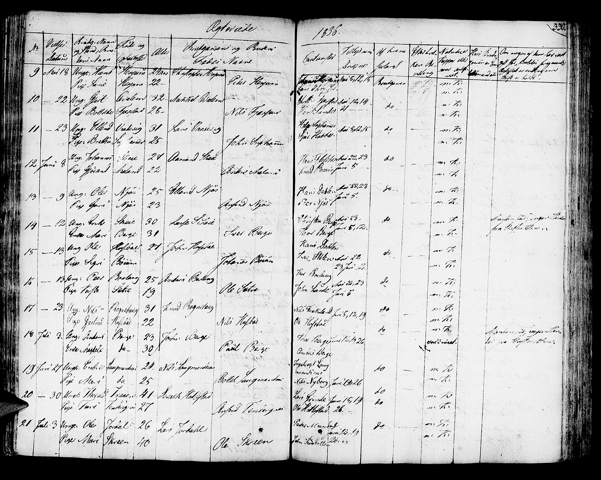 Leikanger sokneprestembete, SAB/A-81001: Parish register (official) no. A 6, 1810-1838, p. 330