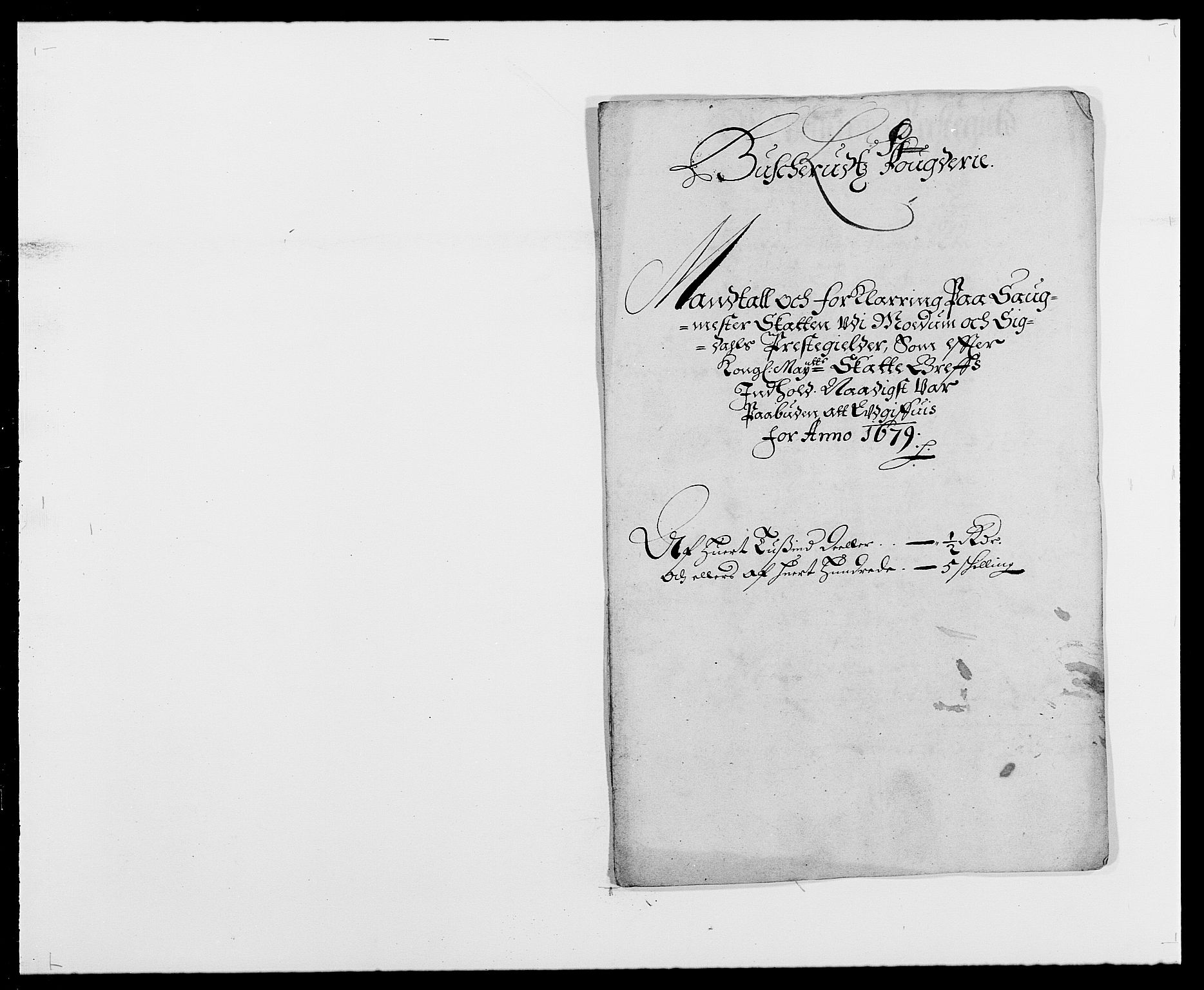 Rentekammeret inntil 1814, Reviderte regnskaper, Fogderegnskap, RA/EA-4092/R25/L1674: Fogderegnskap Buskerud, 1678-1681, p. 324